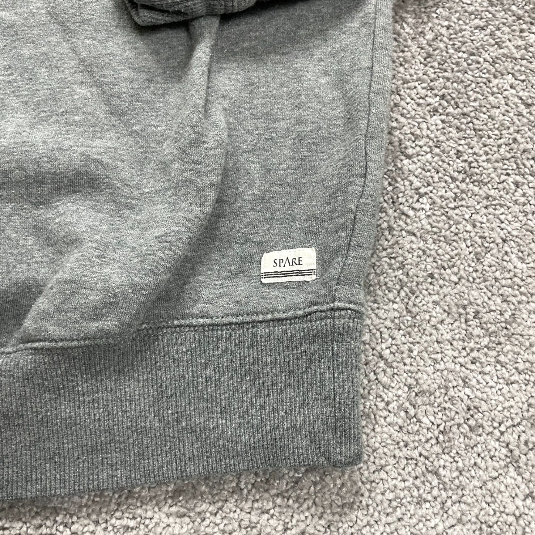 Vintage Spare Mens Small Solid Gray Crew Neck Fleece Pullover Sweatshirt Outdoor Casual Size US S / EU 44-46 / 1 - 6 Thumbnail