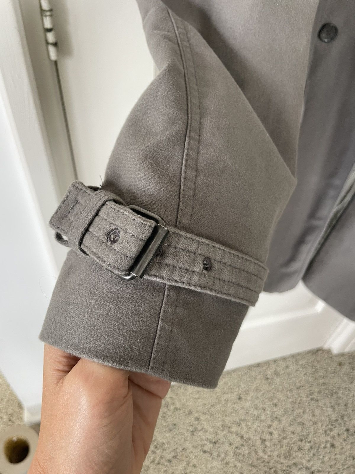 MCQ MCQ - Matte Grey Trenchcoat Size US M / EU 48-50 / 2 - 9 Thumbnail