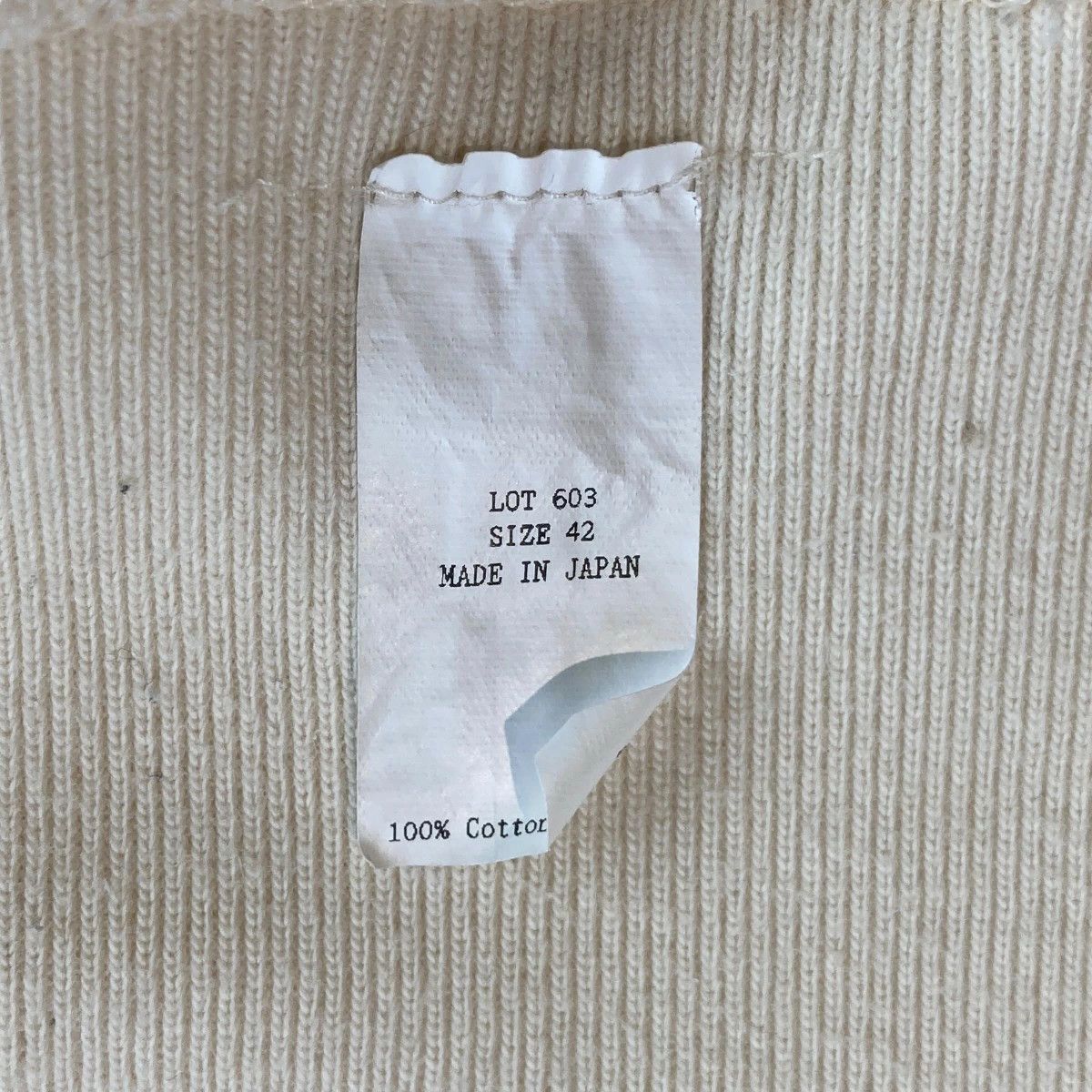 Taiga Takahashi TAIGA TAKAHASHI Plain Pullover Sweatshirt Ivory 42 Size US S / EU 44-46 / 1 - 5 Thumbnail