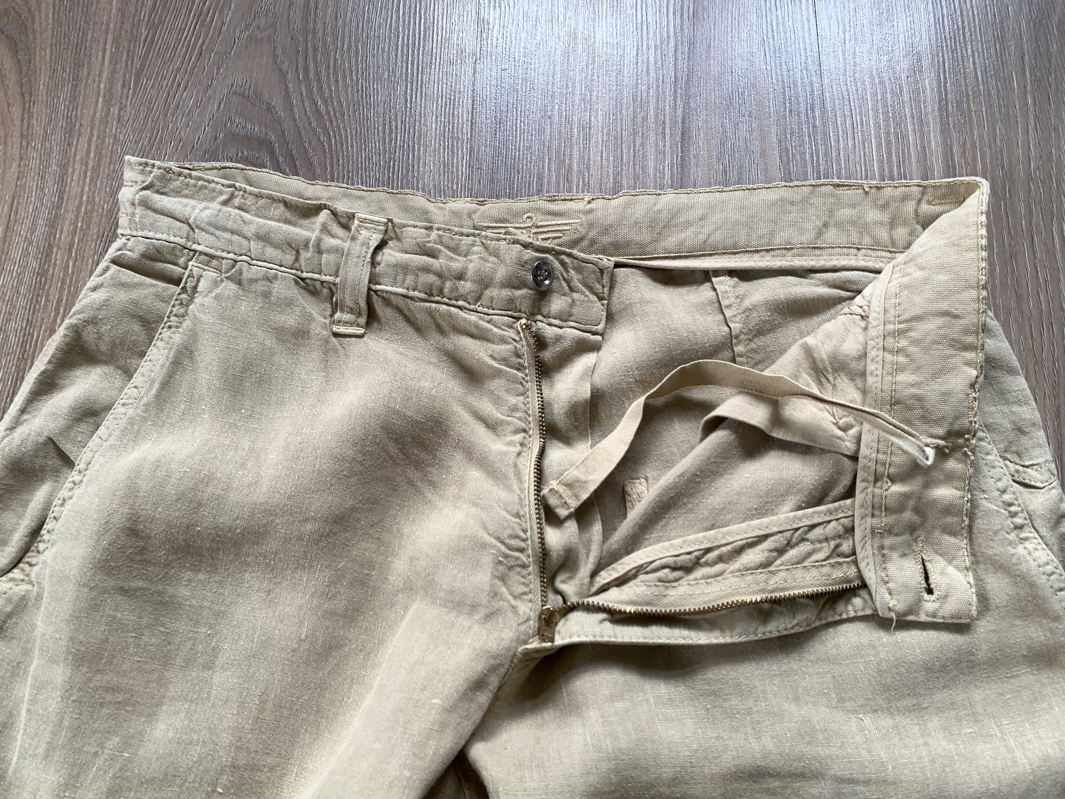 Dockers Mens Docker Beige Linen Pants Trousers Size US 32 / EU 48 - 6 Thumbnail
