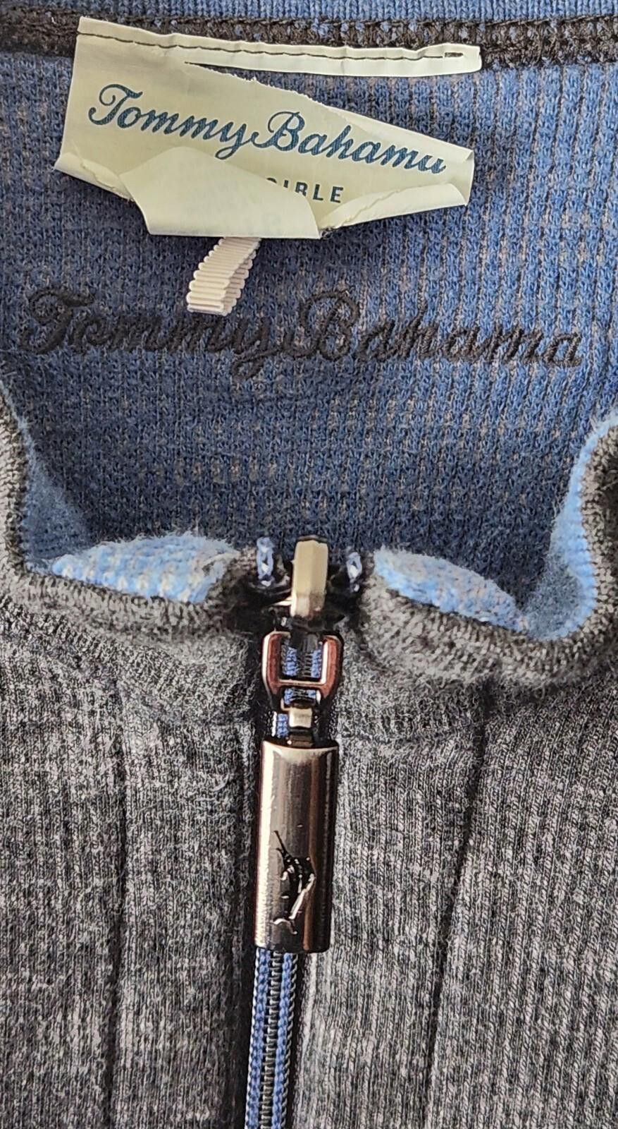 Tommy Bahama Tommy Bahama Men's Flipsider Half Zip Reversible Sweater Size US XL / EU 56 / 4 - 2 Thumbnail