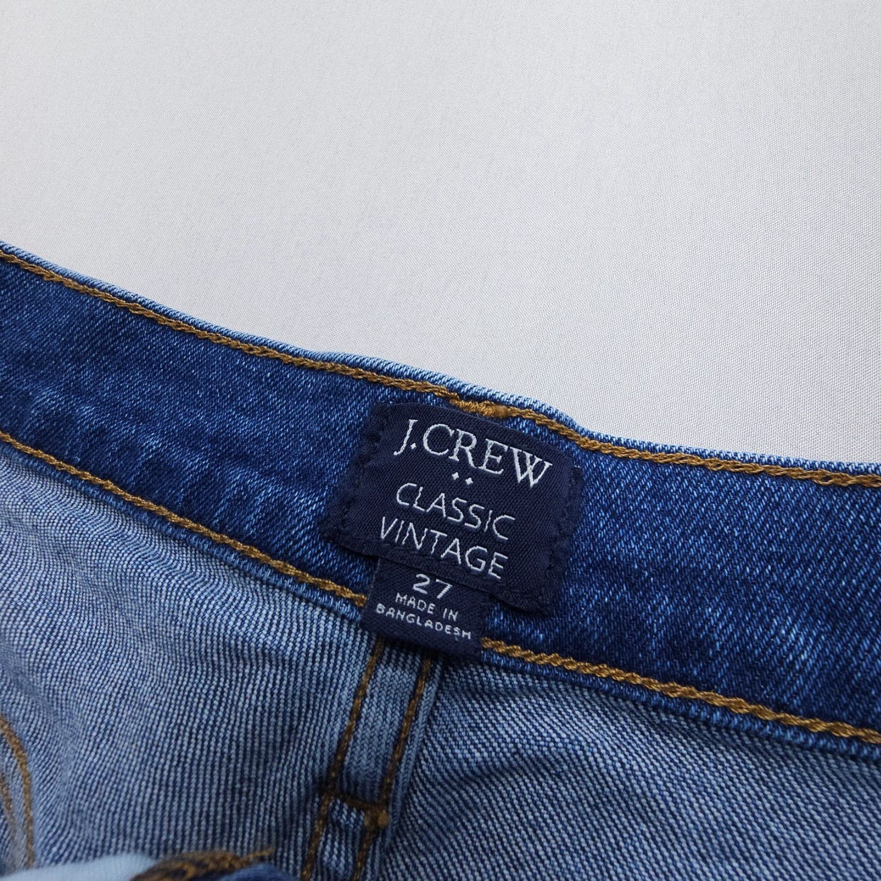 J.Crew J. Crew Jeans Straight Blue 27 Regular Denim 26.5" Inseam High Rise Vintage Style 90s Womens Jeans Size 27" / US 4 / IT 40 - 3 Thumbnail