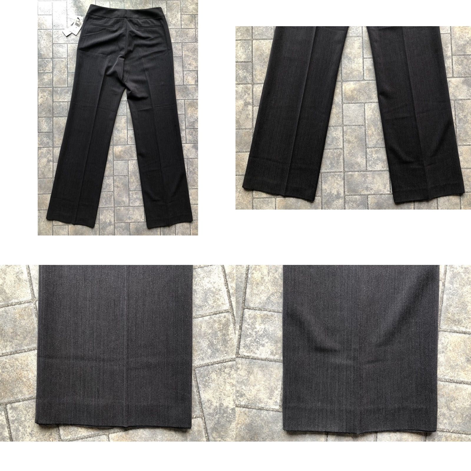 Vintage ATELIER Dress Pants Women's Gray Size 6 Stretch Zip Solid Business Formal Casual Workwear Pants Size 28" / US 6 / IT 42 - 10 Thumbnail
