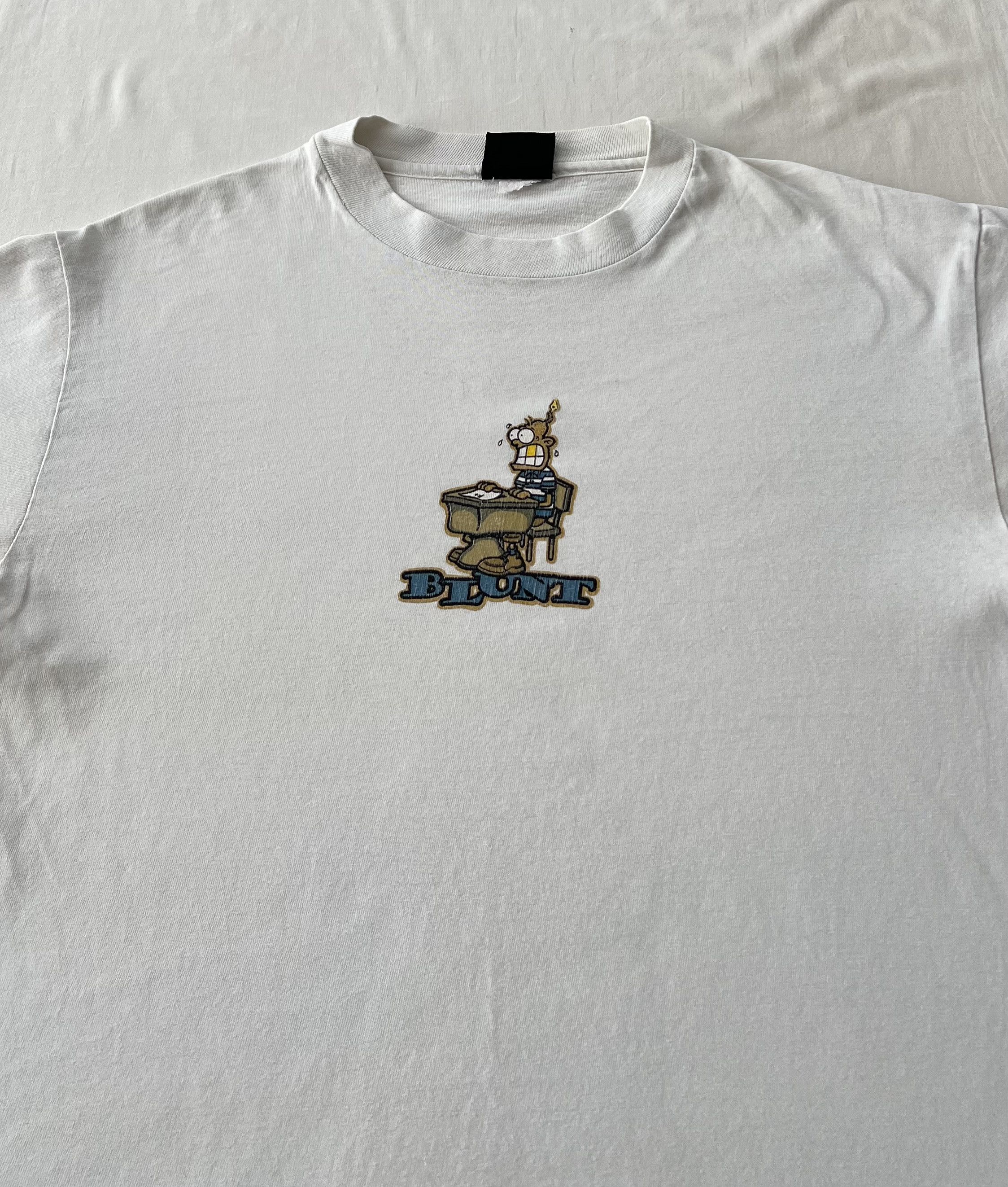 Vintage Vintage 90s Blunt Skateboards USA White Long Sleeve Size US M / EU 48-50 / 2 - 3 Thumbnail