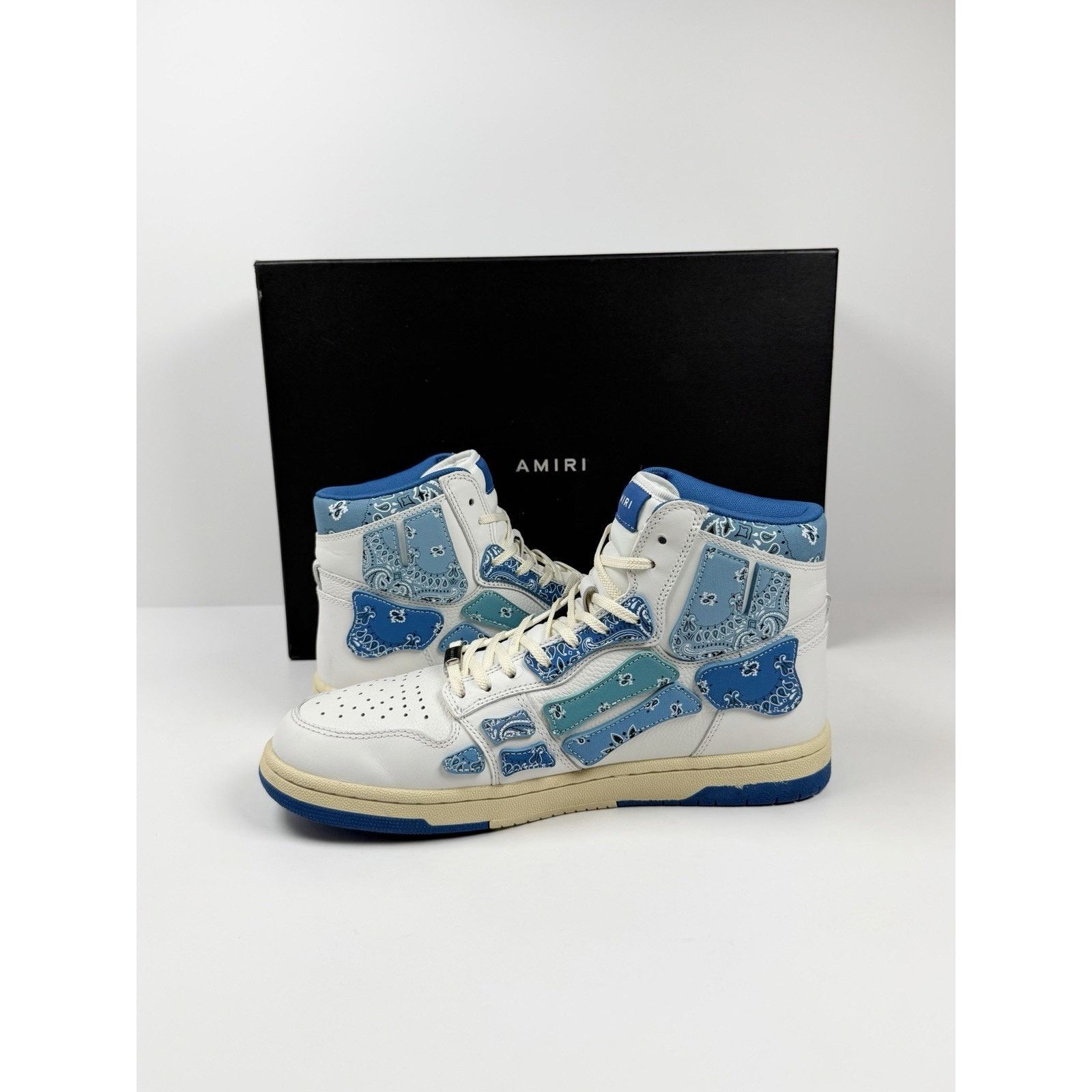 Amiri Size 44EU/11US - Amiri Skel Top Bandana Blue High TRIED ON Size US 11 / EU 44 - 6 Thumbnail