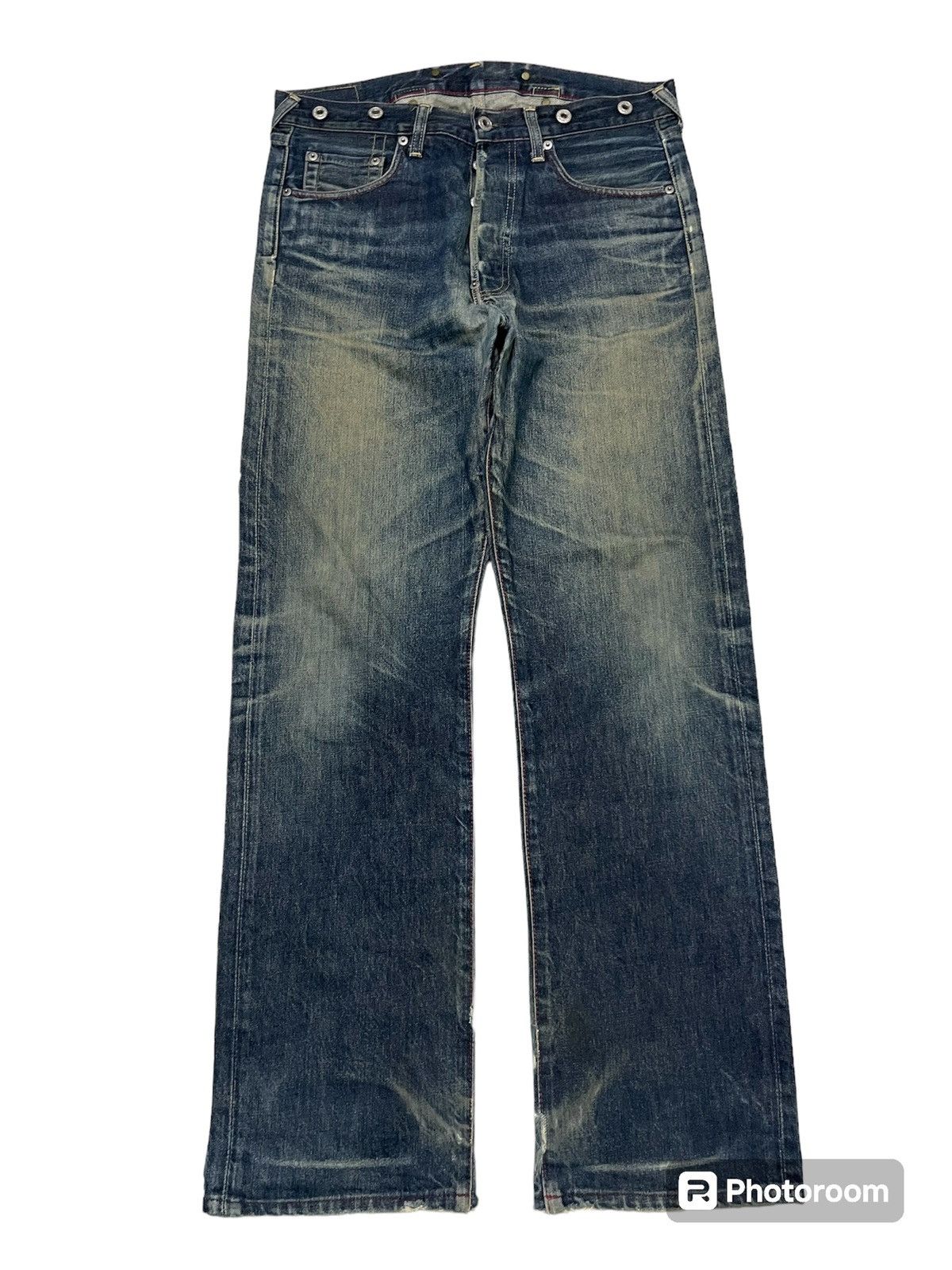 2000s G STAR RAW DENIM RARE DESIGN DISTRESSED