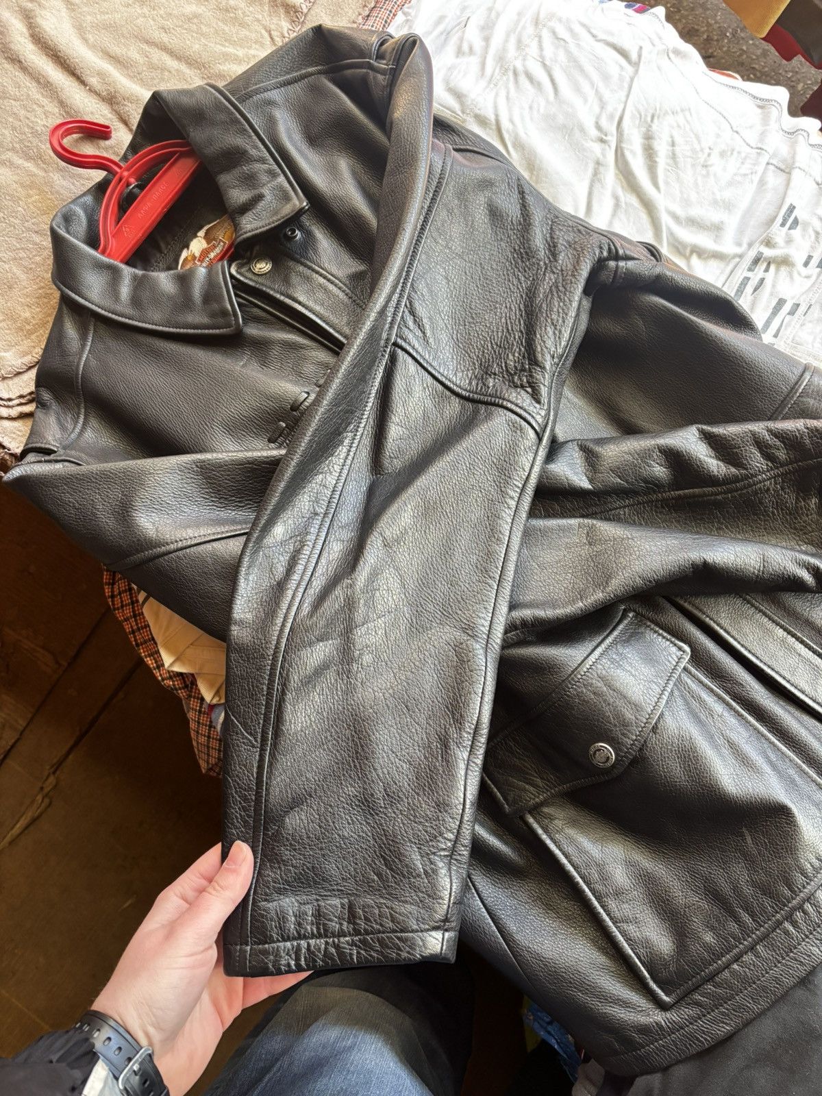 Harley Davidson HARLEY DAVIDSON LEATHER JACKET Size US XL / EU 56 / 4 - 5 Thumbnail