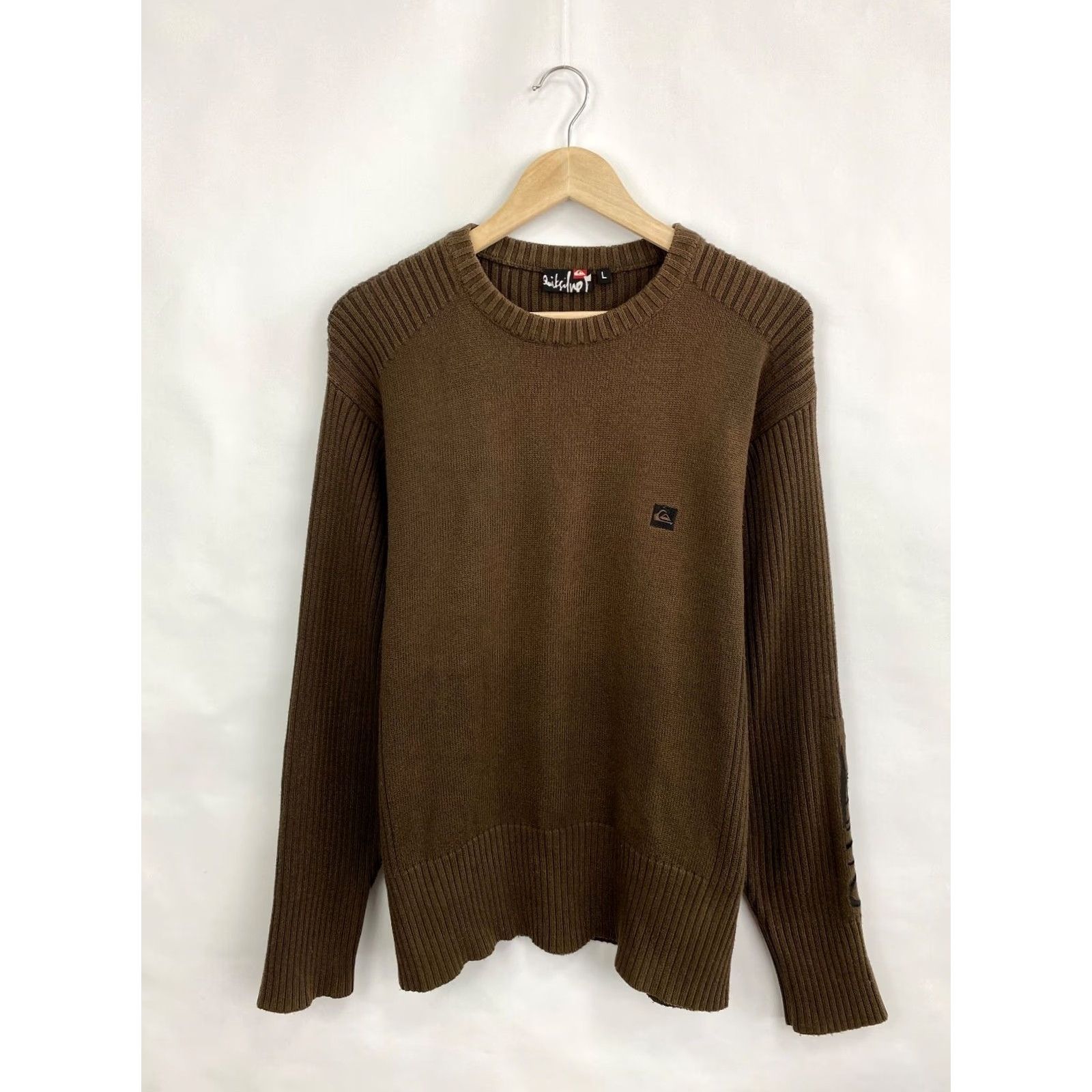 Quiksilver VINTAGE Quiksilver 90s Knit Sweater Hype Rare Men M/L Brown Size US L / EU 52-54 / 3 - 3 Thumbnail