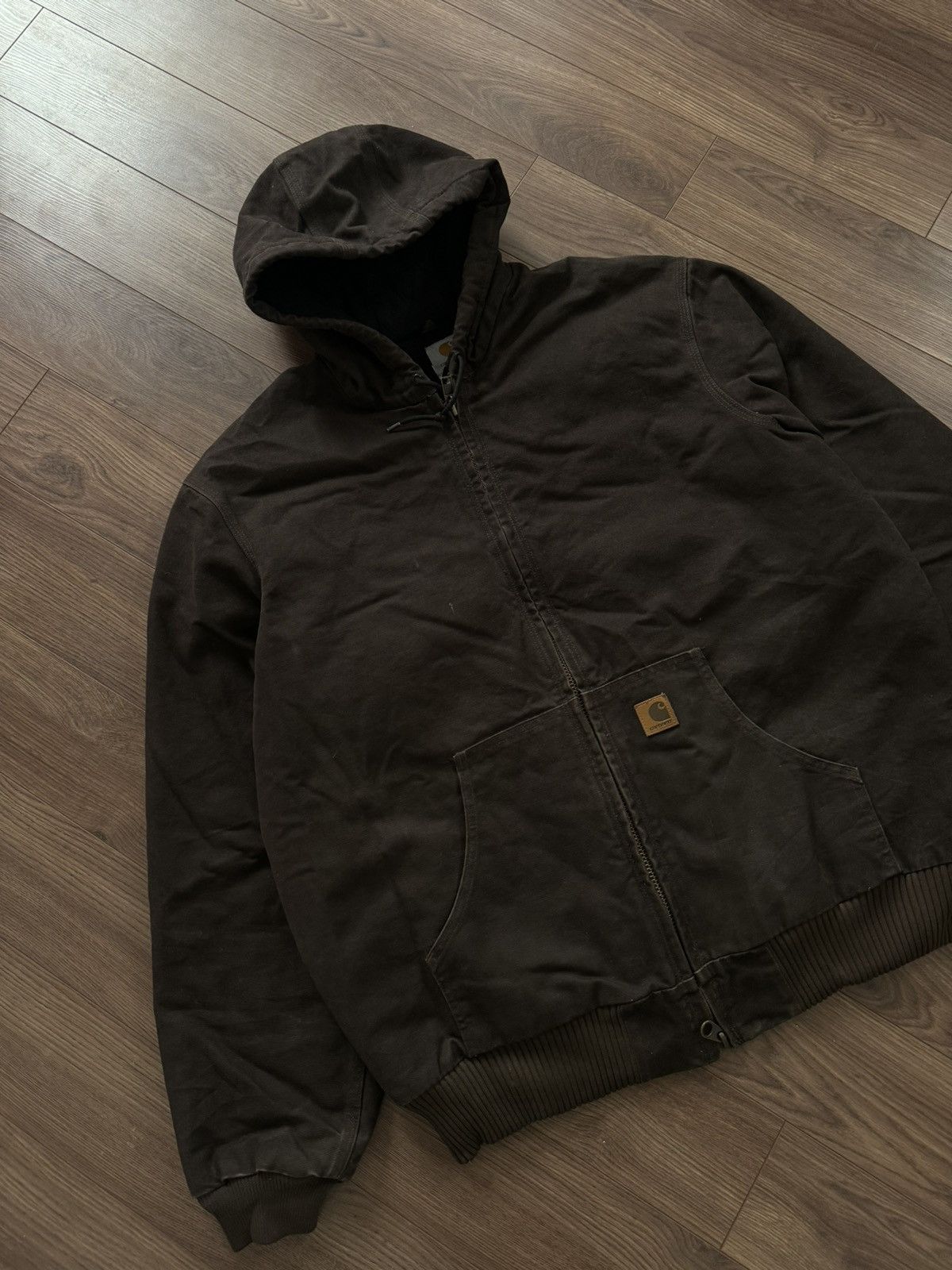 Carhartt Carhartt J130 Dark brown quilted flannel jacket coat Size US XL / EU 56 / 4 - 3 Thumbnail