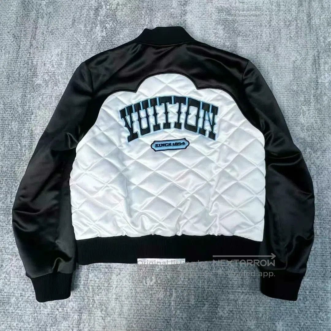 Louis Vuitton louis vuitton black and white baseball jacket. Size US M / EU 48-50 / 2 - 2 Thumbnail