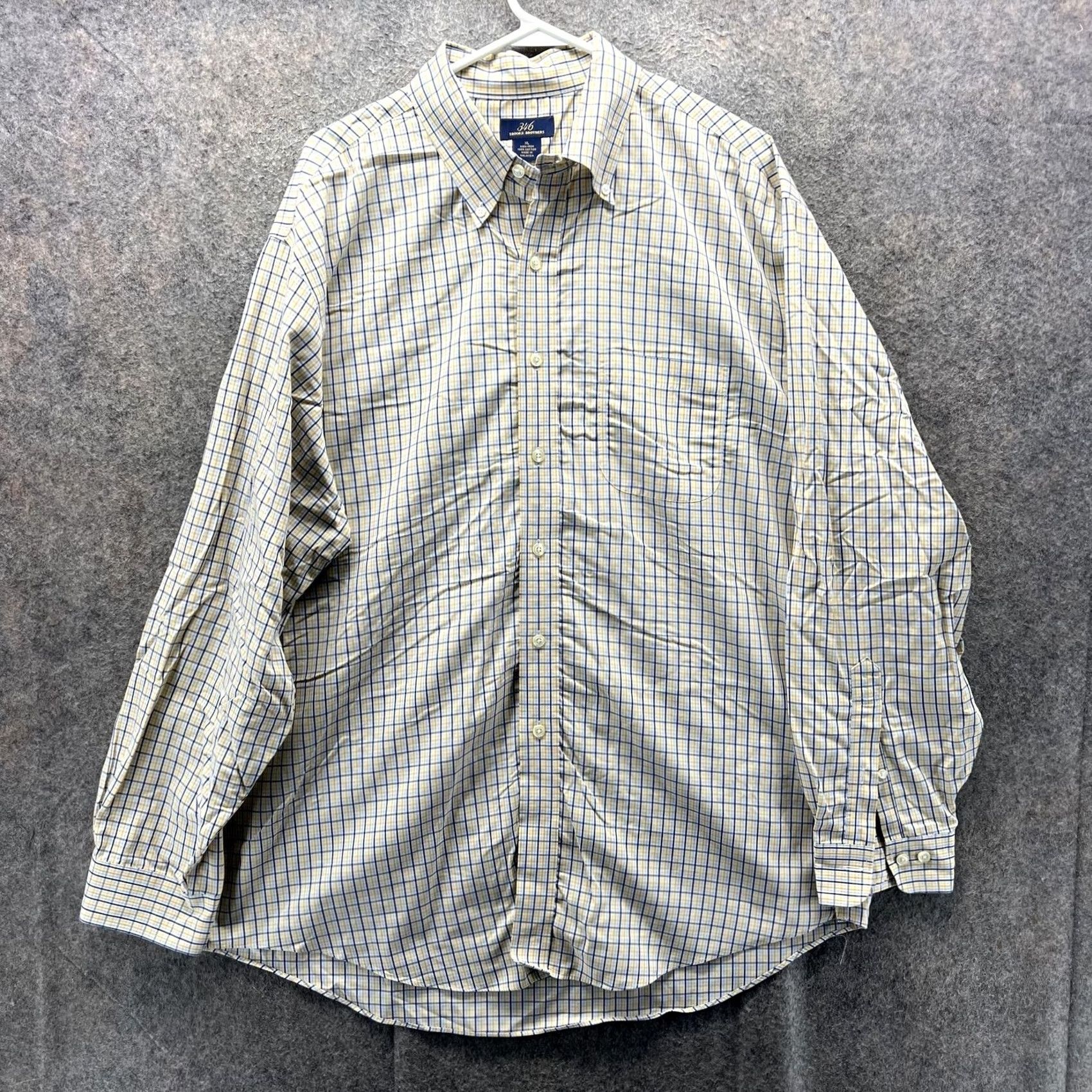 Brooks Brothers Brooks Brothers Shirt Mens XL Yellow Blue Check 346 Non Iron Cotton Long Sleeve Dress Shirt Mens XL Yellow Blue Check 346 Non Iron Cotton Long Sleeve Size US XL / EU 56 / 4 - 2 Thumbnail