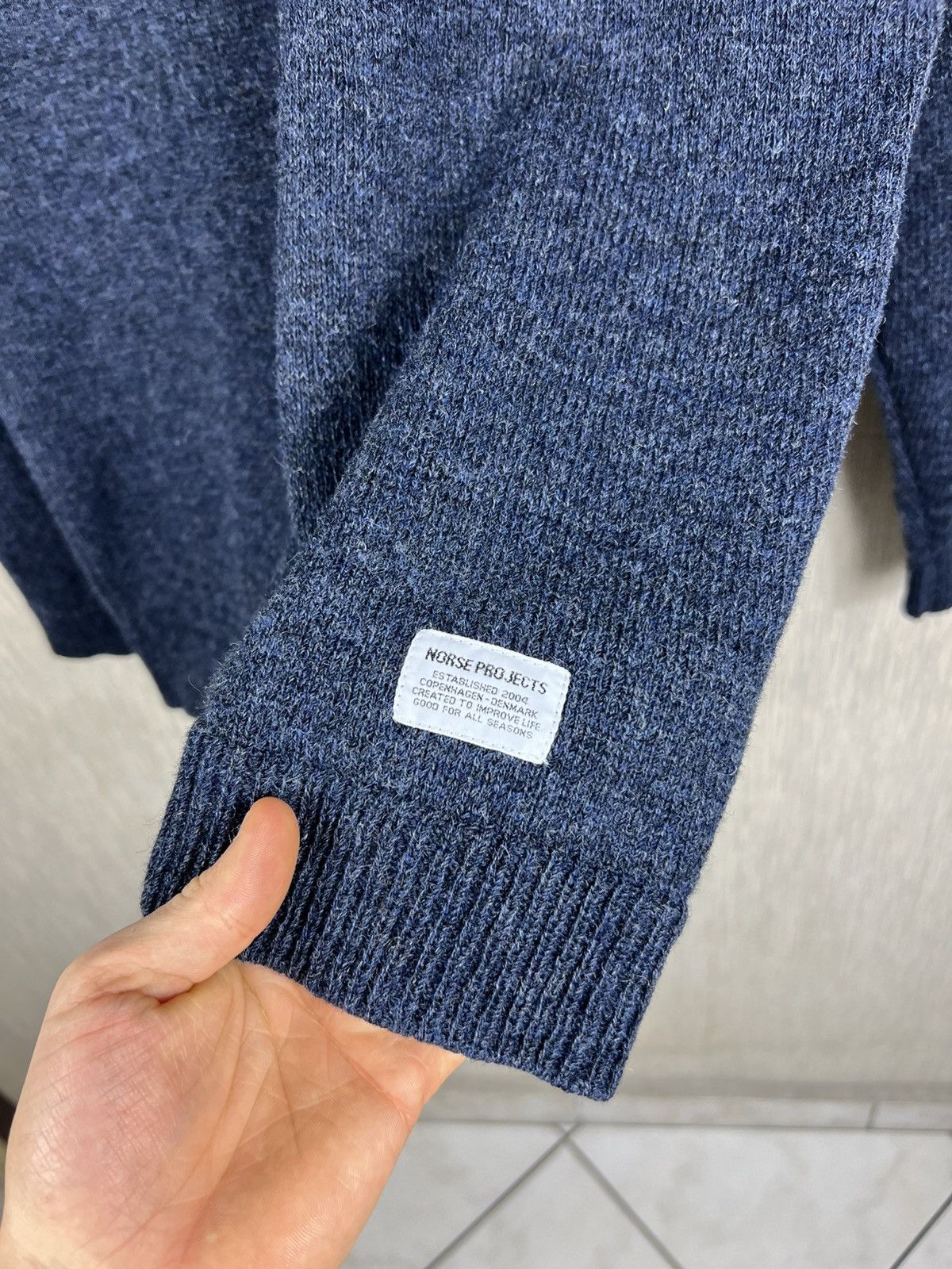 Norse Projects Norse Projects Birnir Shetland sweater casual knit heather Size US XL / EU 56 / 4 - 7 Thumbnail