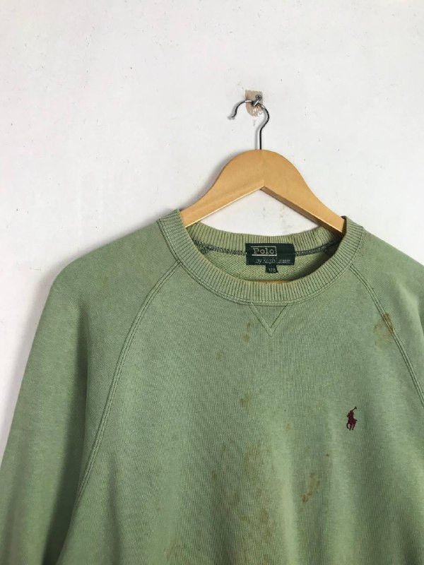 Polo Ralph Lauren × Ralph Lauren × Vintage Vintage Distressed Polo Ralph Lauren Sweatshirt Size US L / EU 52-54 / 3 - 7 Thumbnail