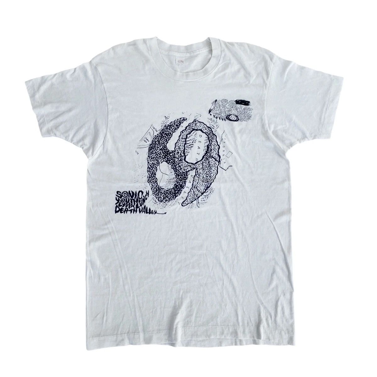 Band Tees × Vintage Vintage 80s Sonic Youth "Death Valley" Band Shirt Size US XL / EU 56 / 4 - 1 Thumbnail