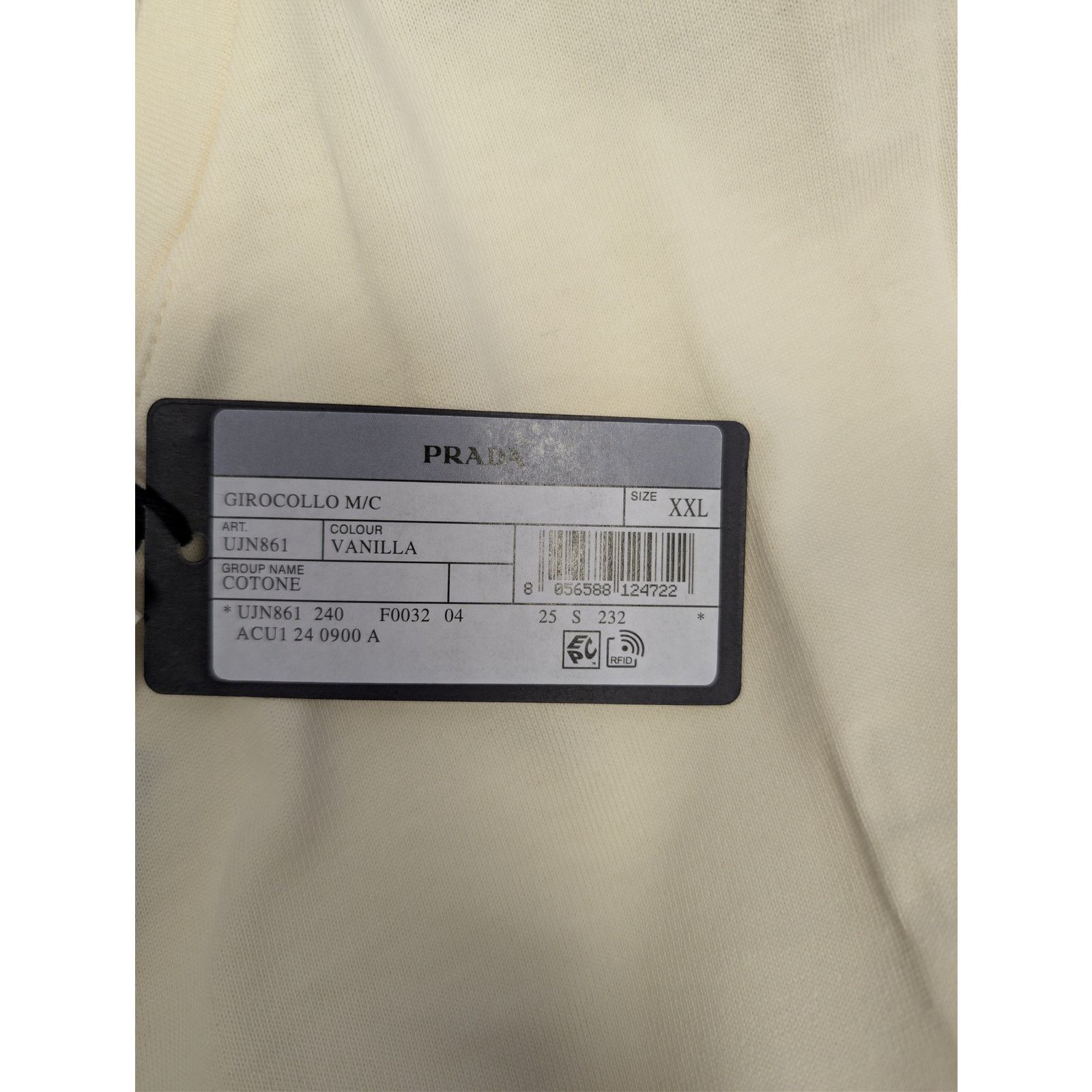 Prada o1rshd1 Prada T-Shirt in Beige Size US XXL / EU 58 / 5 - 22 Thumbnail