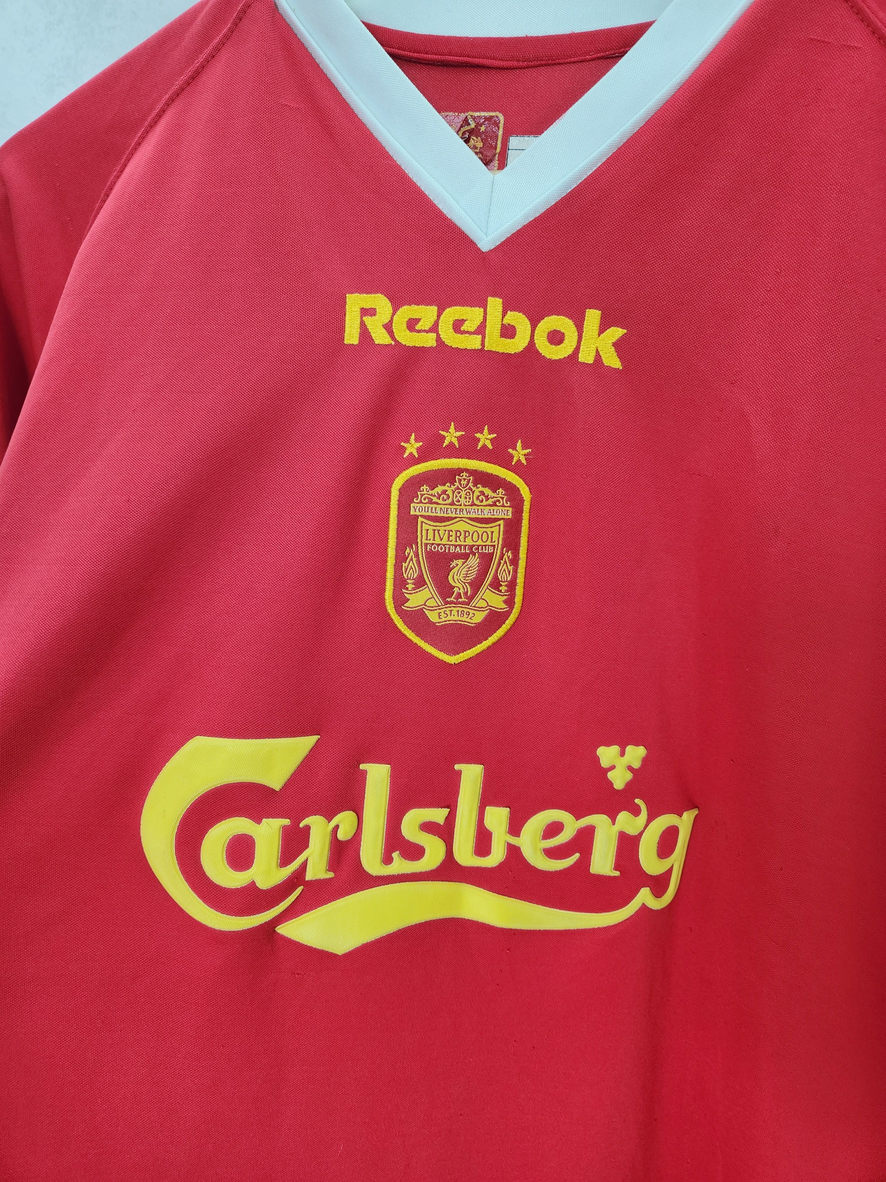 Reebok Liverpool Reebok soccer jersey carlsberg vintage Xl Red Size US XL / EU 56 / 4 - 6 Thumbnail
