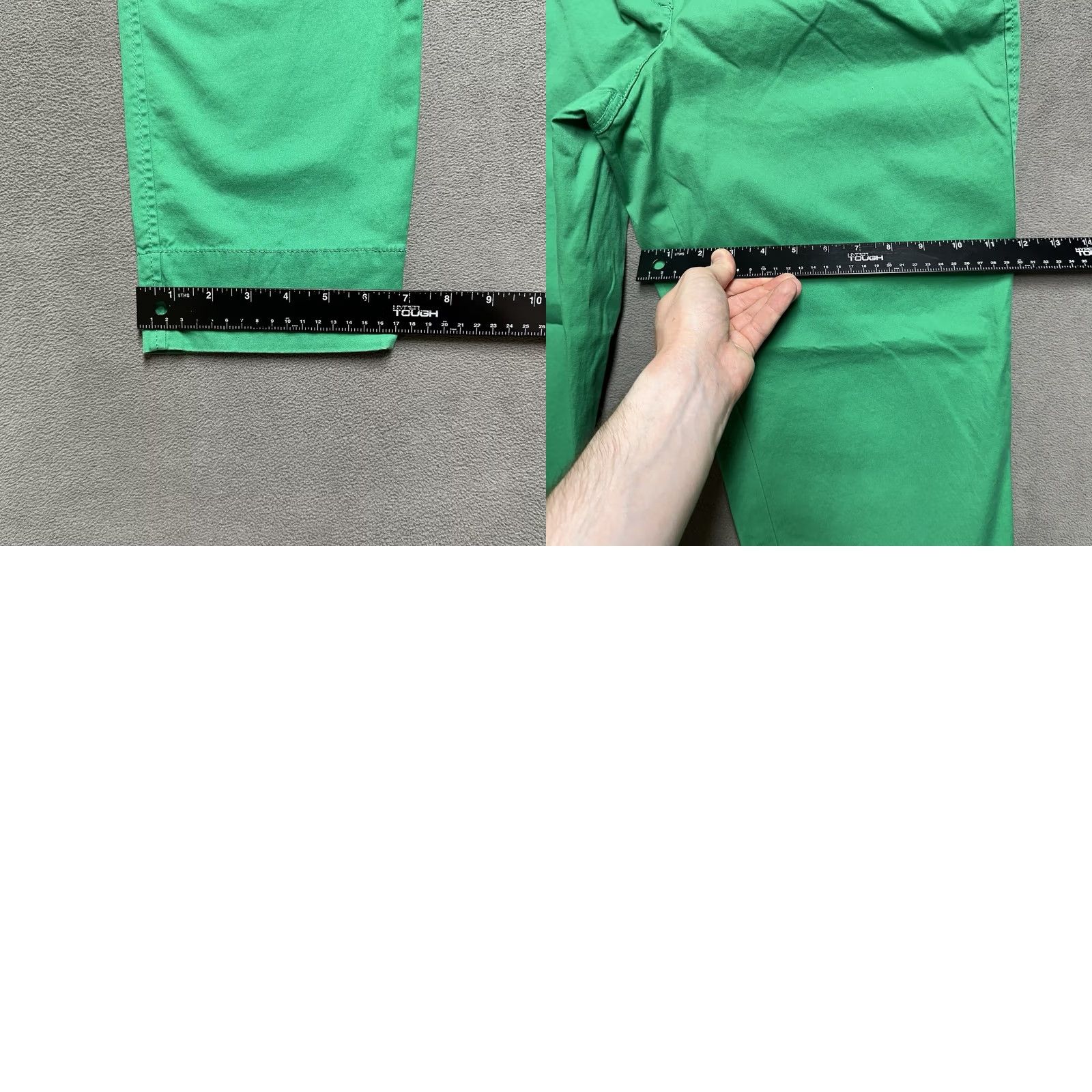 Talbots Talbots Pants Womens 12 Bright Green Girlfriend Chino Casual Lightweight EUC Size 34" / US 12 / IT 48 - 8 Thumbnail