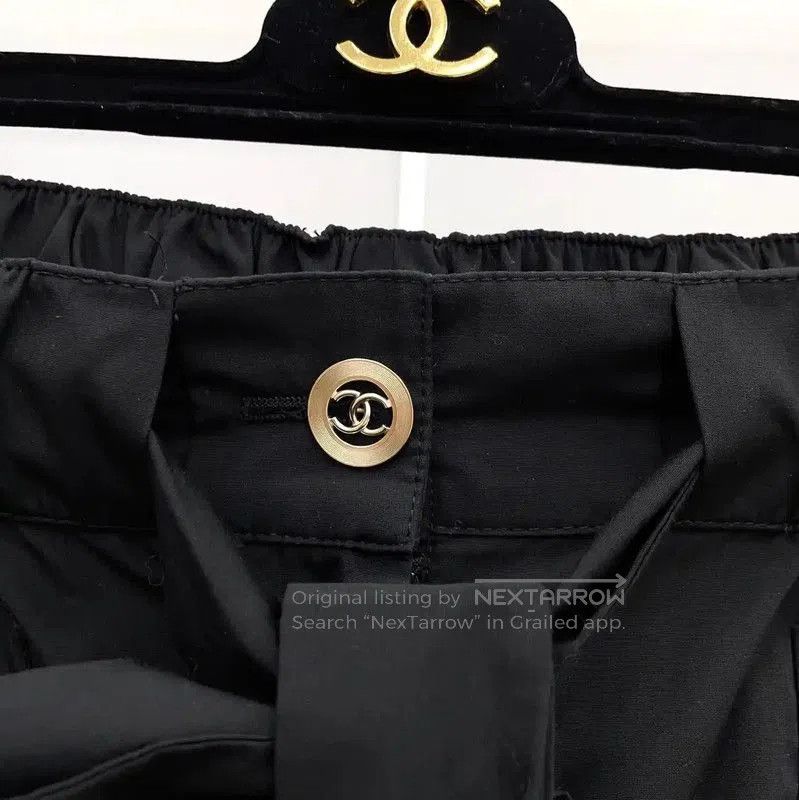Chanel Chanel Black Cotton Blend Women's Shorts . Size 23" - 7 Thumbnail