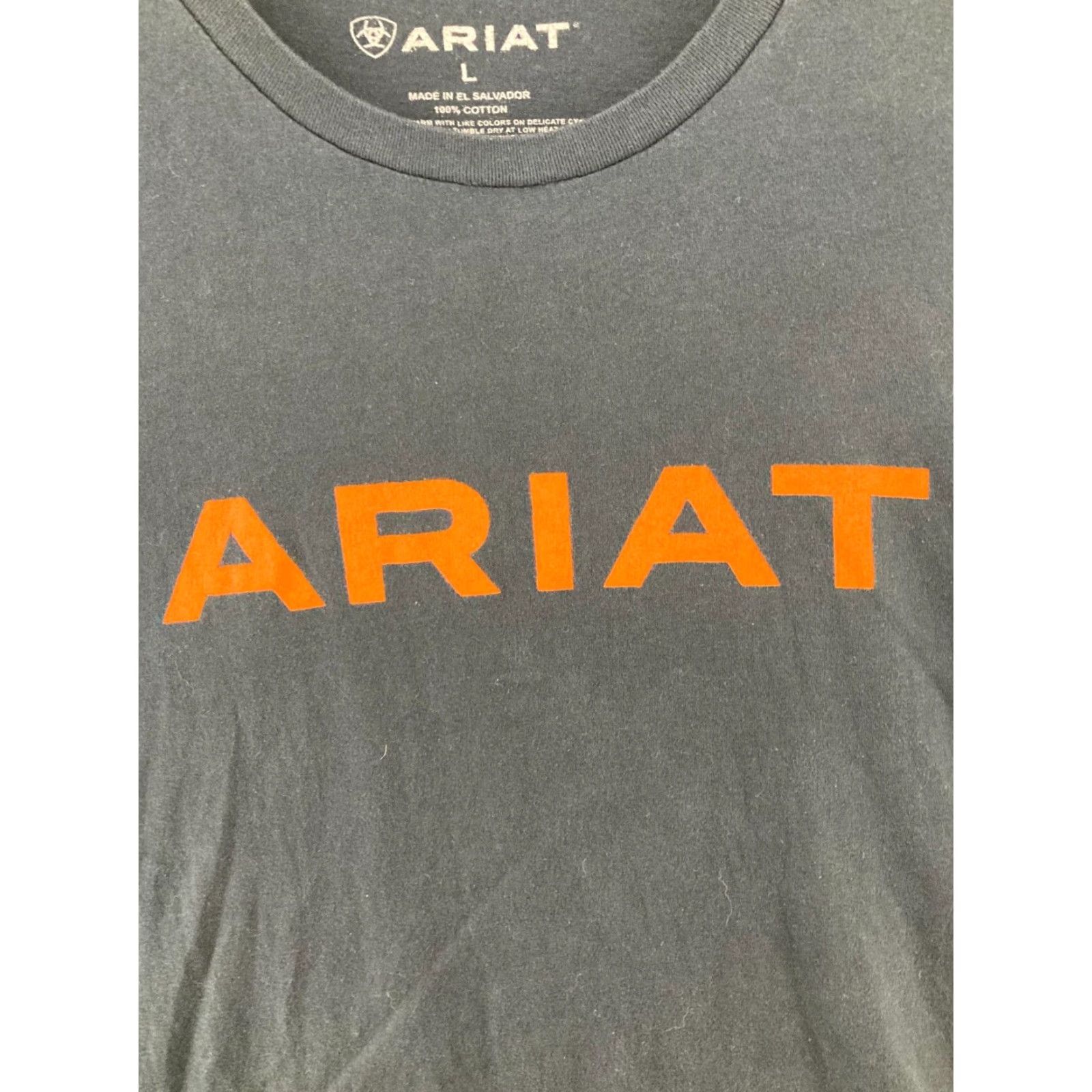 Ariat Ariat Men's T-Shirt Large Black Short Sleeve Crew Neck Jersey Cotton Classic Outdoor Western Size US L / EU 52-54 / 3 - 4 Thumbnail