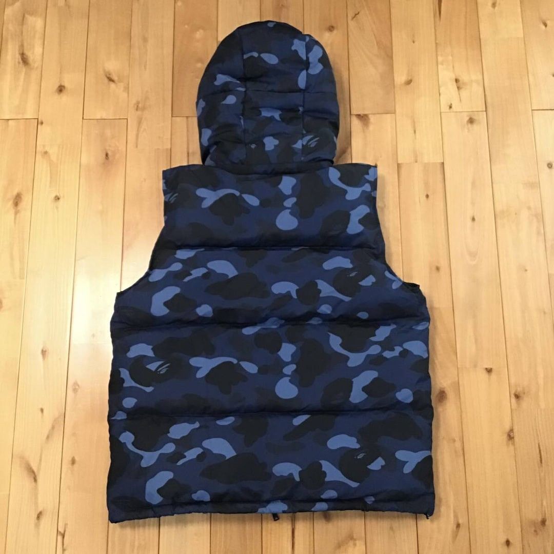 Bape BAPE Blue camo hoodie puffer down vest a bathing ape Size US M / EU 48-50 / 2 - 4 Thumbnail