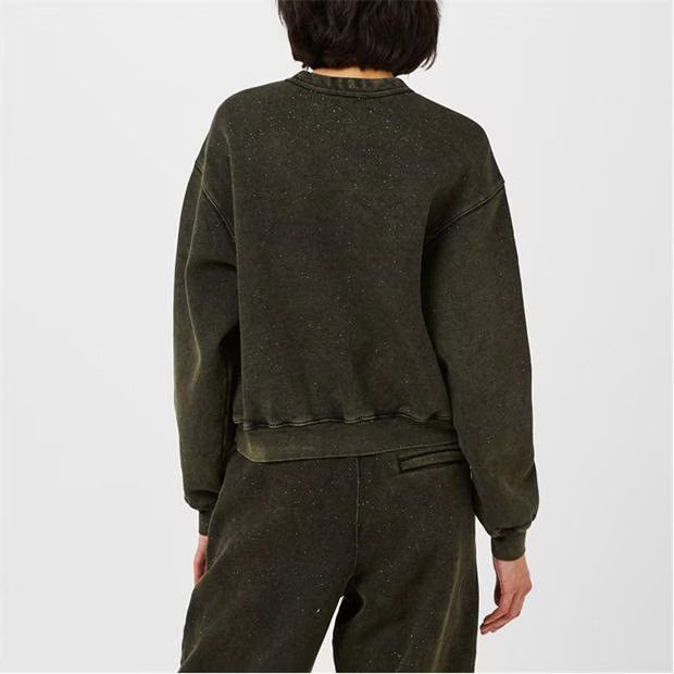 Alexander Wang o1g2r1mq0824 Puff Logo Sweatshirt in Army Green Size XS / US 0-2 / IT 36-38 - 5 Thumbnail