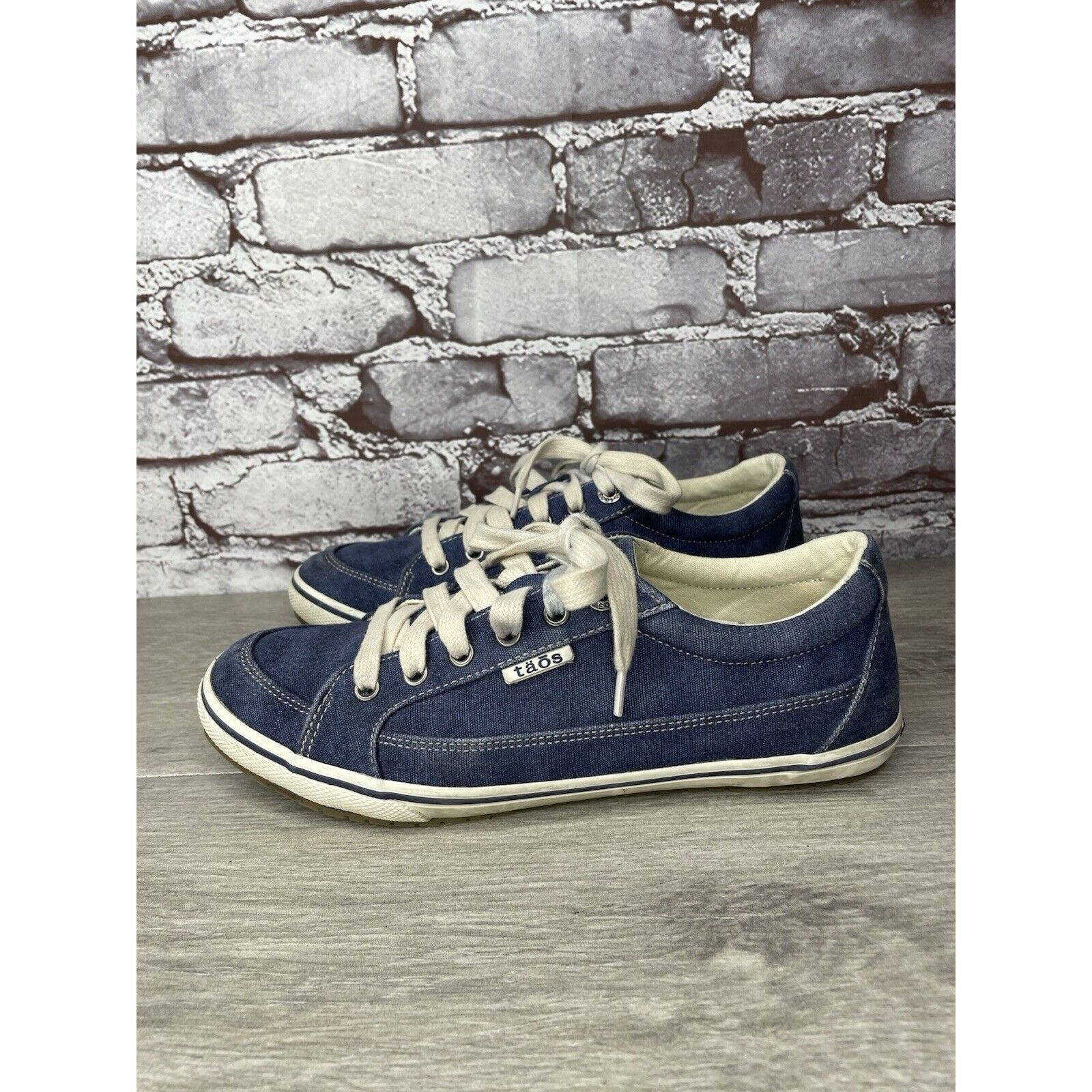 Other Taos Star Blue Denim Casual Comfort Lace Up Sneakers Shoes W Size US 8.5 / IT 38.5 - 1 Thumbnail
