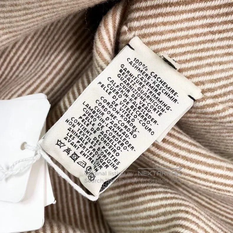 Hermes Hermes Khaki Check Cashmere Coat Size XS / US 0-2 / IT 36-38 - 4 Thumbnail