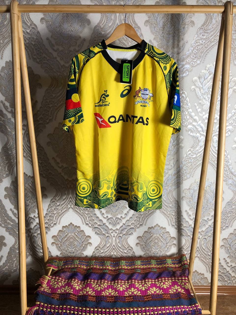 Canterbury of New Zealand VINTAGE ASICS WALLABY AUSTRALIA RUGBY JERSEY RETRO Y2K 90s Size US L / EU 52-54 / 3 - 1 Thumbnail