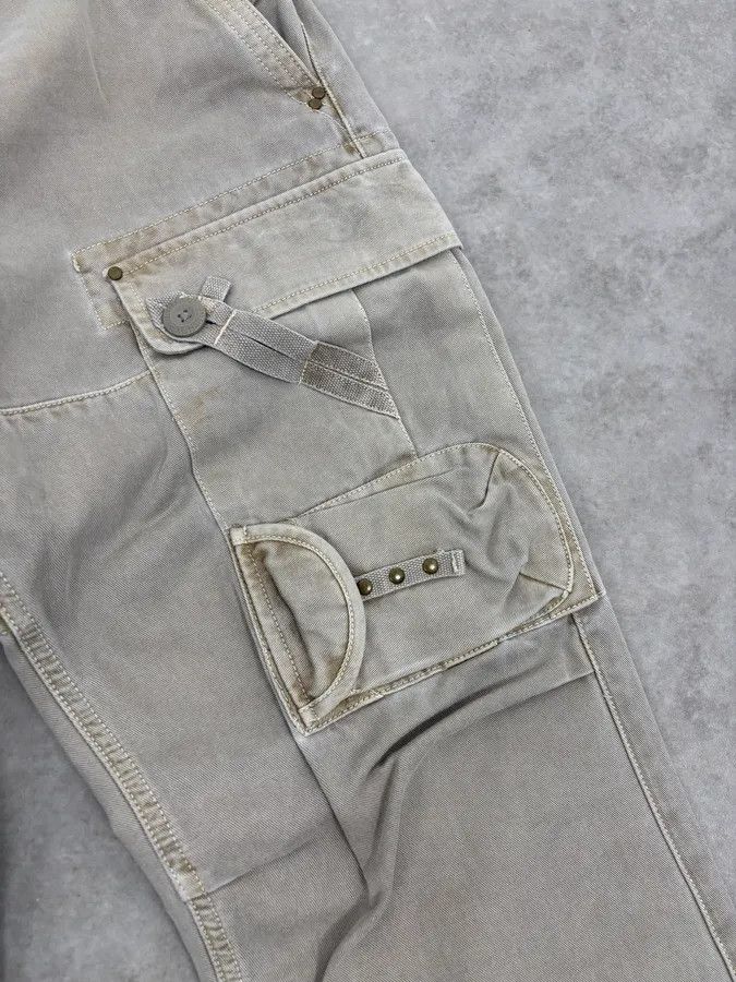 Armani 2000s Armani Khaki Cargo Belted Pants Size US 32 / EU 48 - 9 Thumbnail