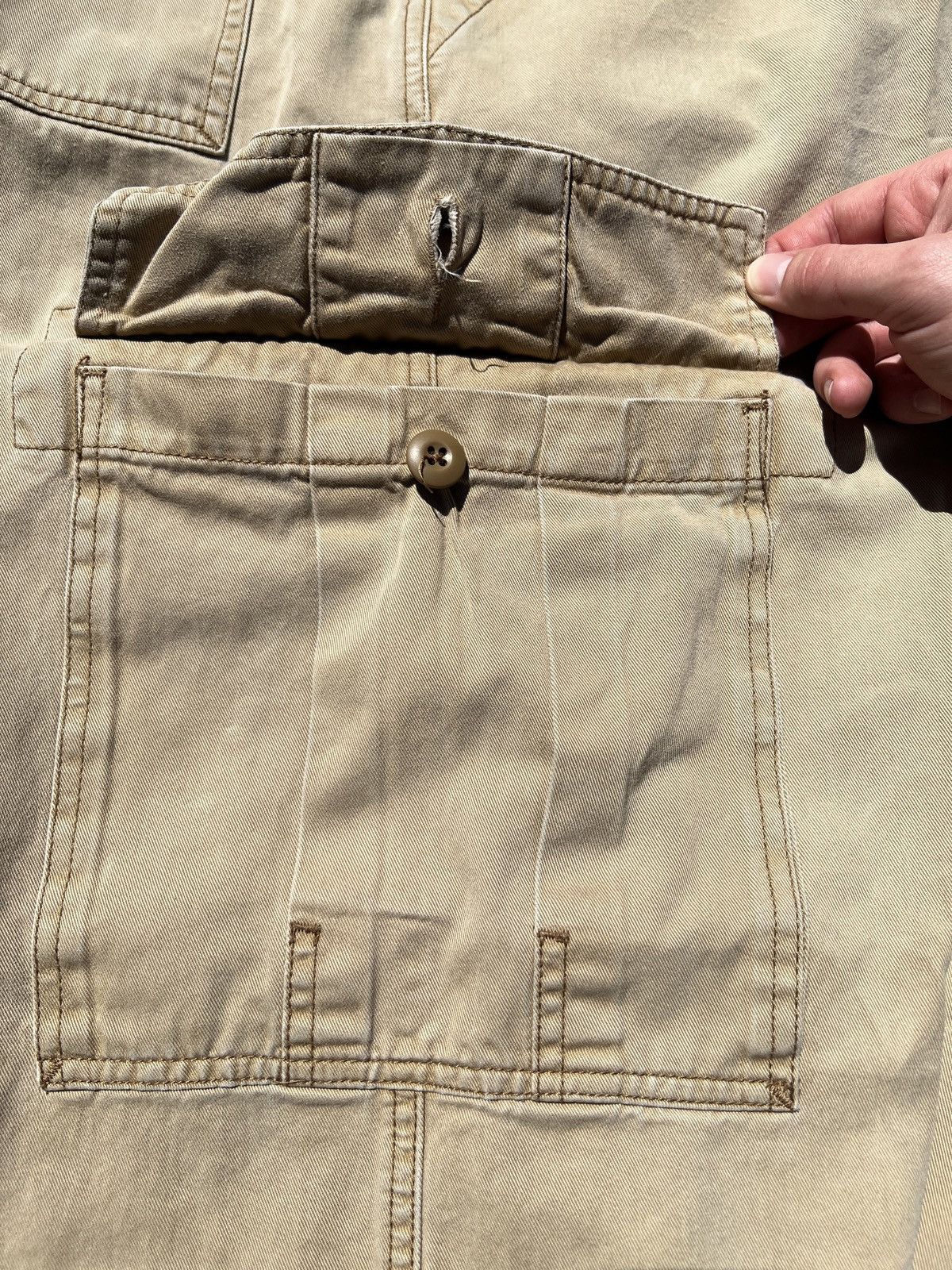 Levi's × Vintage Vintage Y2K Levi’s Baggy Cargo Khaki Pants Size US 38 / EU 54 - 16 Thumbnail