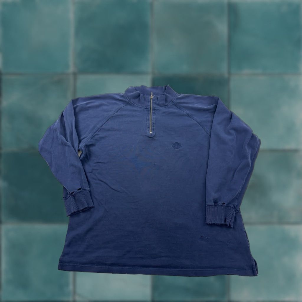 Eddie Bauer VINTAGE Eddie Bauer Shirt Mens XL Blue Long Sleeve 1/4 Zip Mock Neck Pullover Size US XL / EU 56 / 4 - 1 Thumbnail