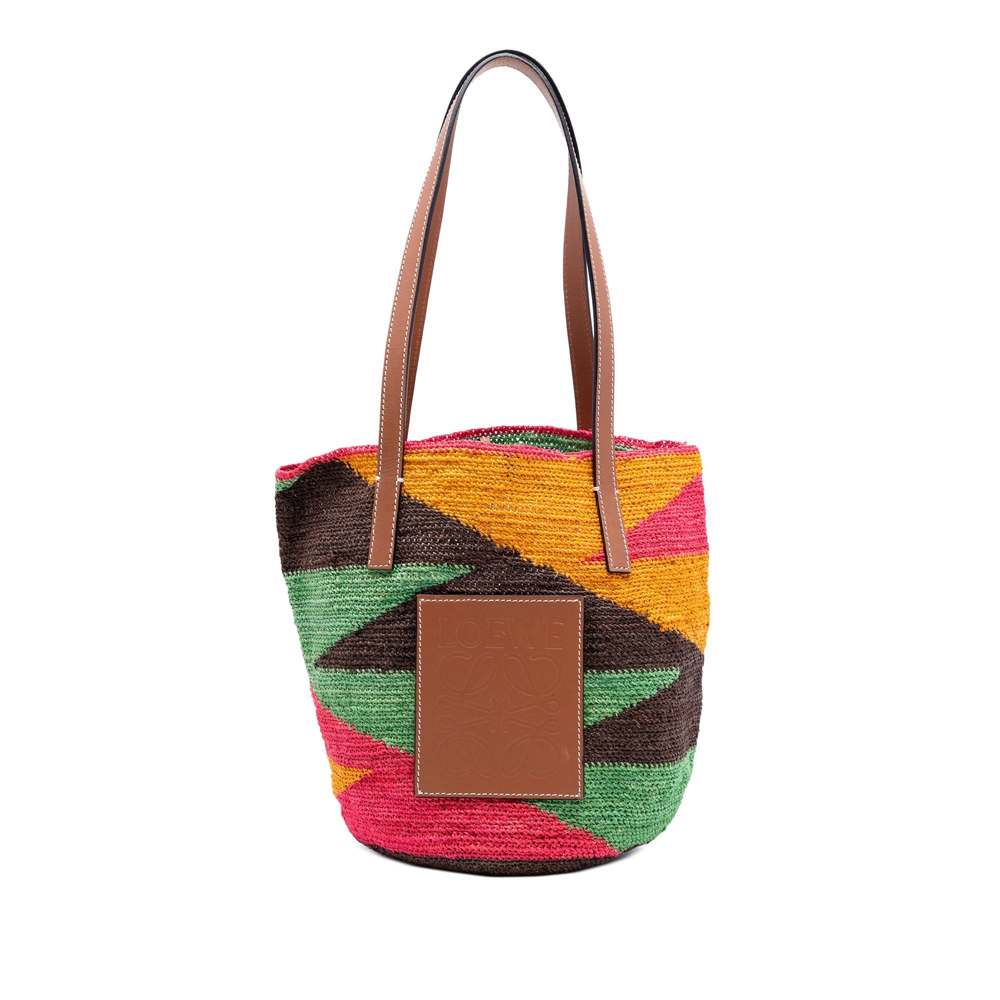 Loewe Paulas Ibiza Multicolor Straw Shigra Basket Tote Size ONE SIZE - 1 Thumbnail