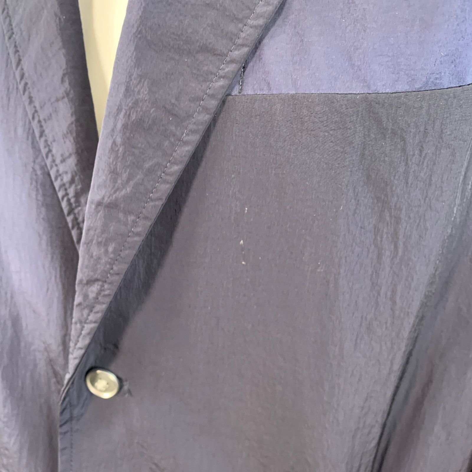 Other SUPERTHANKS M Navy Nylon Single Breasted Buttoned Jacket Size US M / EU 48-50 / 2 - 4 Thumbnail