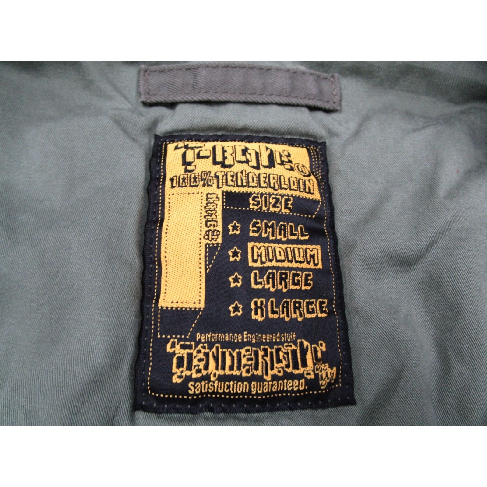 Tenderloin VINTAGE TENDERLOIN Military Jacket Men Medium Green Cotton Canvas Full Zip Insulated Casual Outerwear Made in Japan Size US M / EU 48-50 / 2 - 2 Thumbnail
