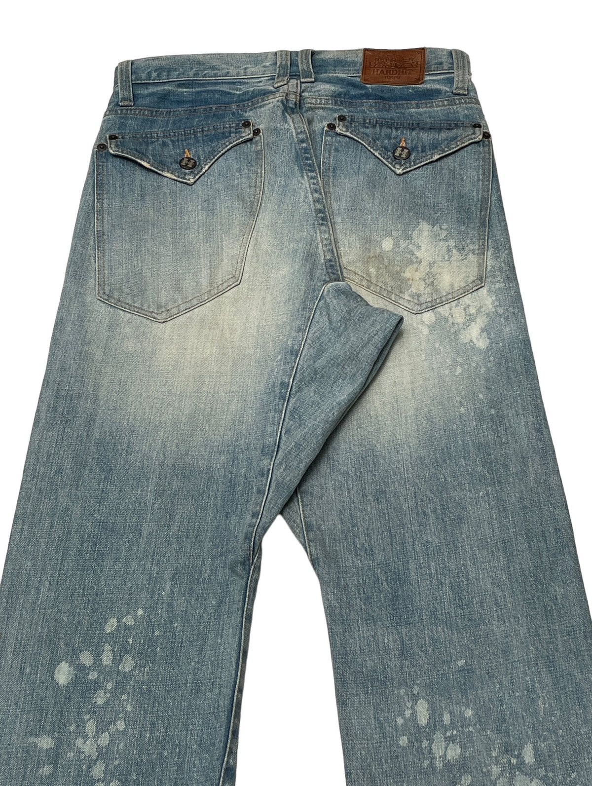 Designer × Japanese Brand × Vintage Vintage Japanese Brand Hardhit Flared Jeans 1990s Size US 32 / EU 48 - 7 Thumbnail