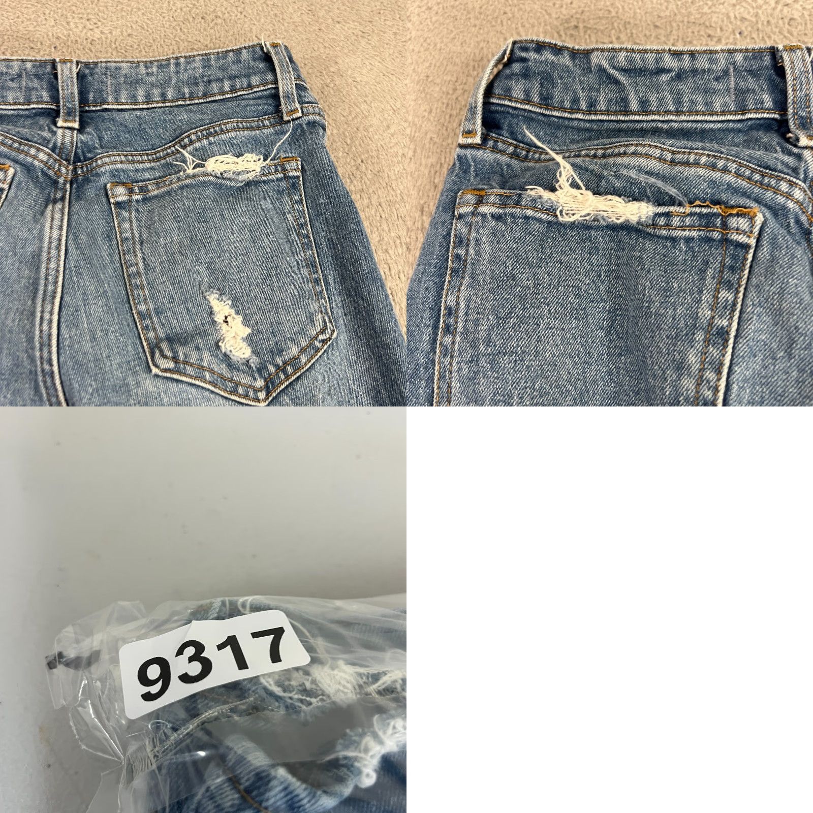 Abercrombie & Fitch Abercrombie & Fitch Mom High Rise Curve Love Jeans Size 27/4 R Blue Women Size 27" / US 4 / IT 40 - 11 Thumbnail