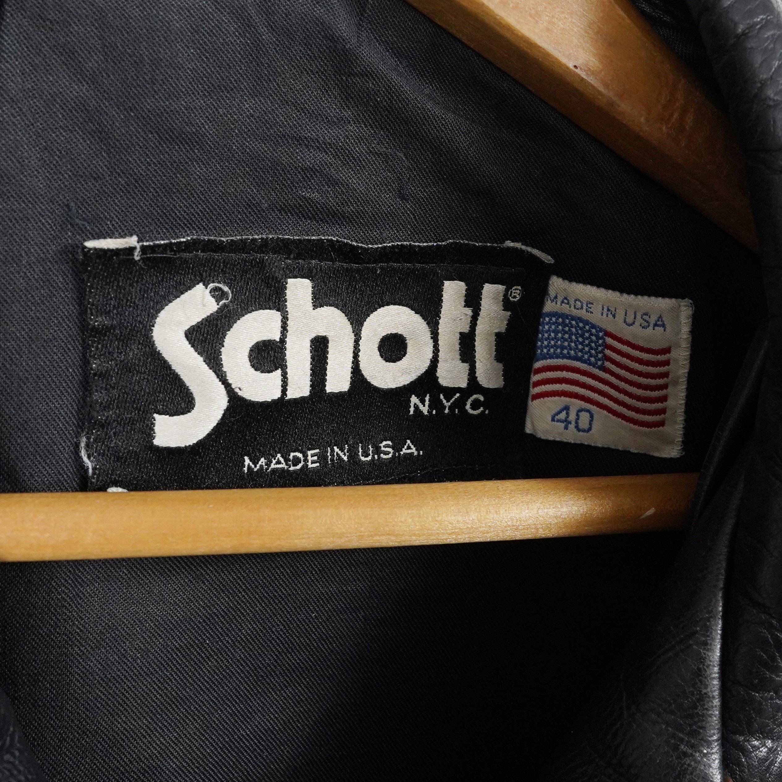 Schott Vintage Schott 685 Leather Car Coat Jacket Black USA Sz 40 Size US M / EU 48-50 / 2 - 3 Thumbnail