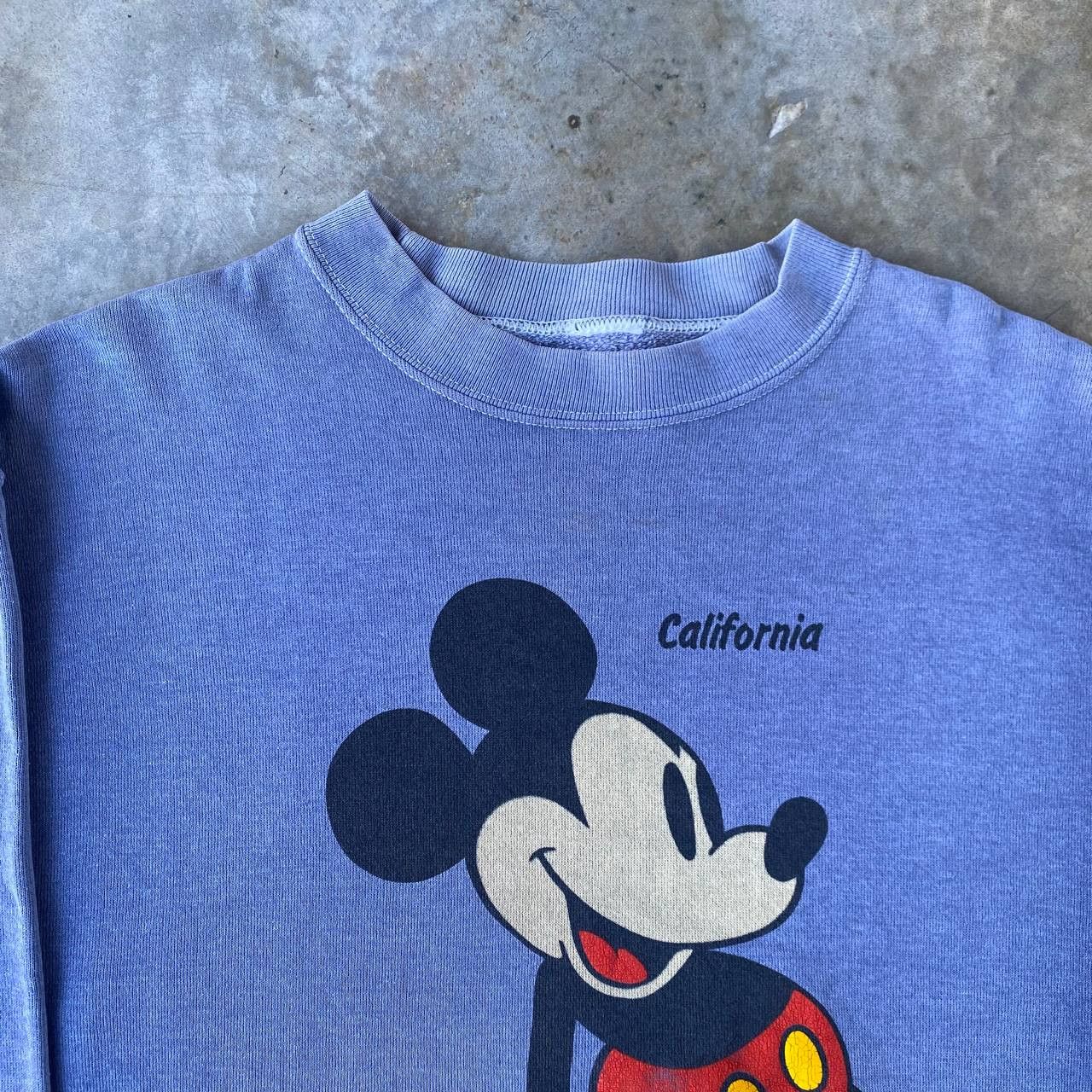 Vintage VINTAGE 80S MICKEY YELLOW SHOES FADED CREWNECK Size US M / EU 48-50 / 2 - 5 Thumbnail