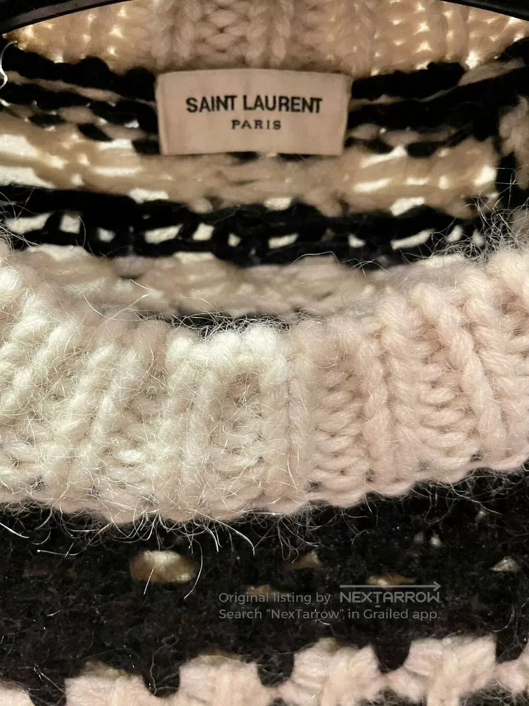 Saint Laurent Paris Saint Laurent Star Patterned Sweater. Size XS / US 0-2 / IT 36-38 - 4 Thumbnail