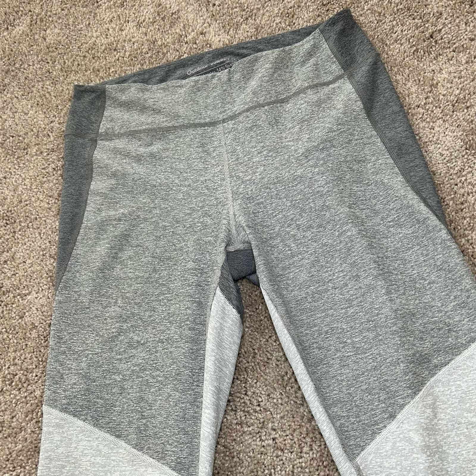 Outdoor Voices Outdoor Voices Leggings Tri-Tone Colorblock Gray XL Size 33" - 8 Thumbnail