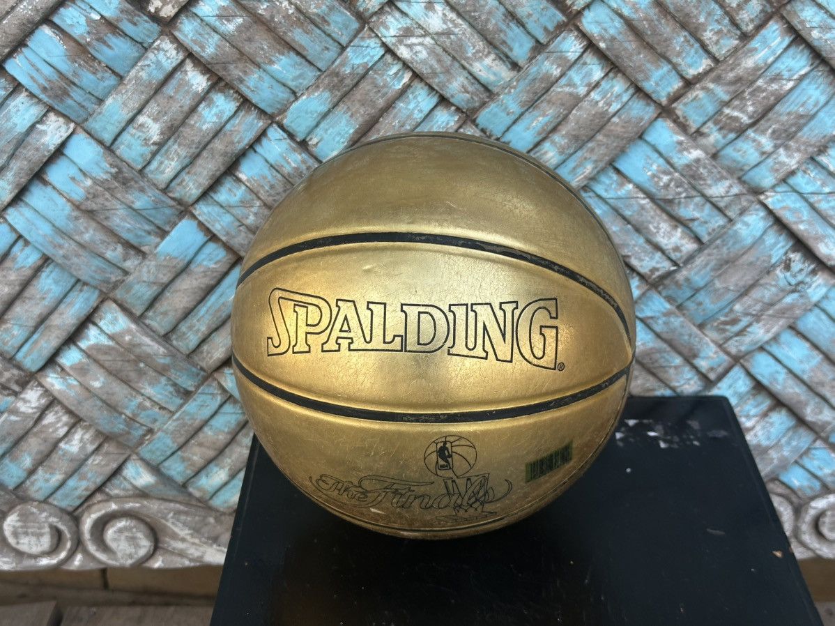 Spalding Rare 2005 Spalding NBA Gold Trophy Ball Official 29.5” Ball Size ONE SIZE - 5 Thumbnail