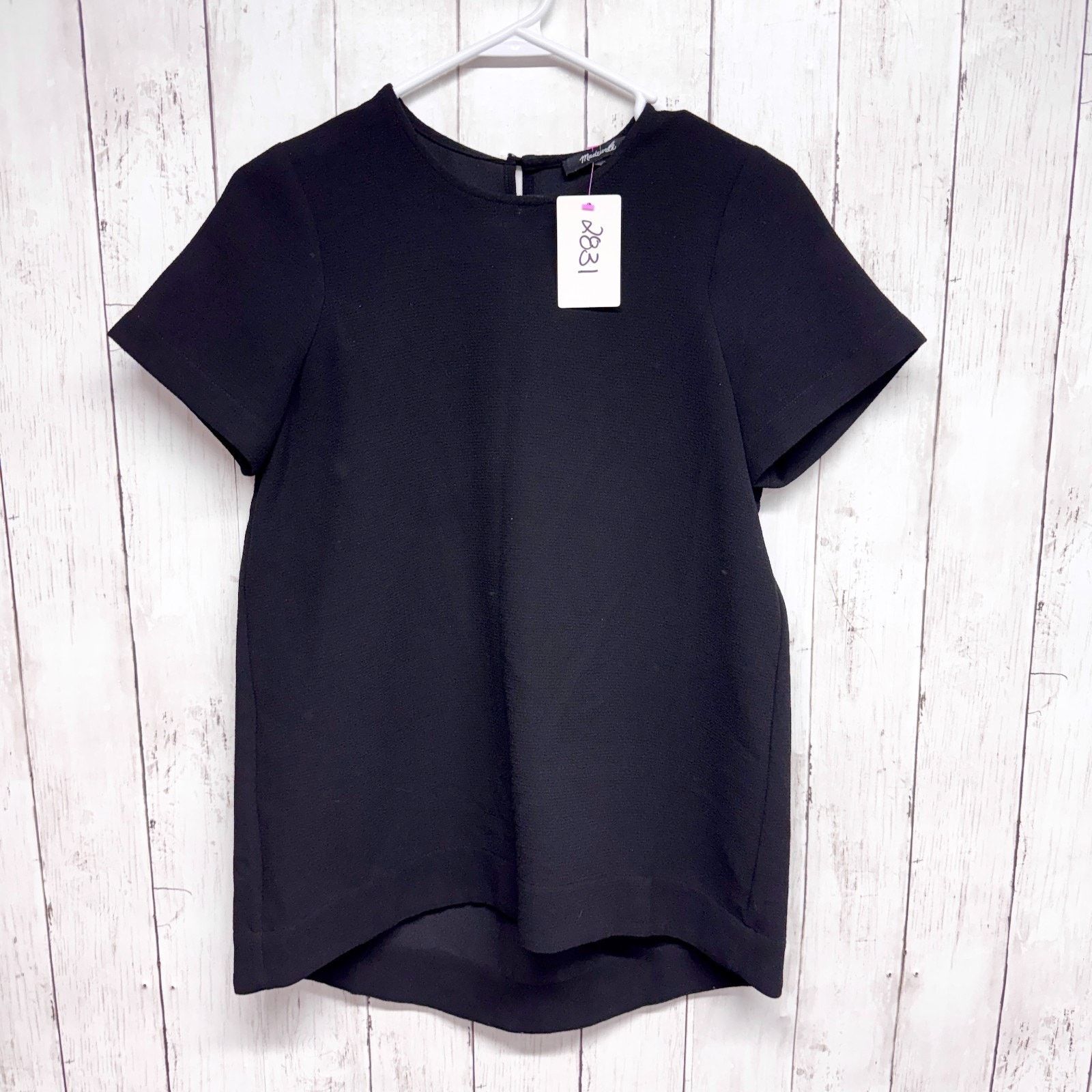 Madewell Madewell Chest 31" Medium Short Sleeve Round Neck Blouse Size M / US 6-8 / IT 42-44 - 1 Thumbnail