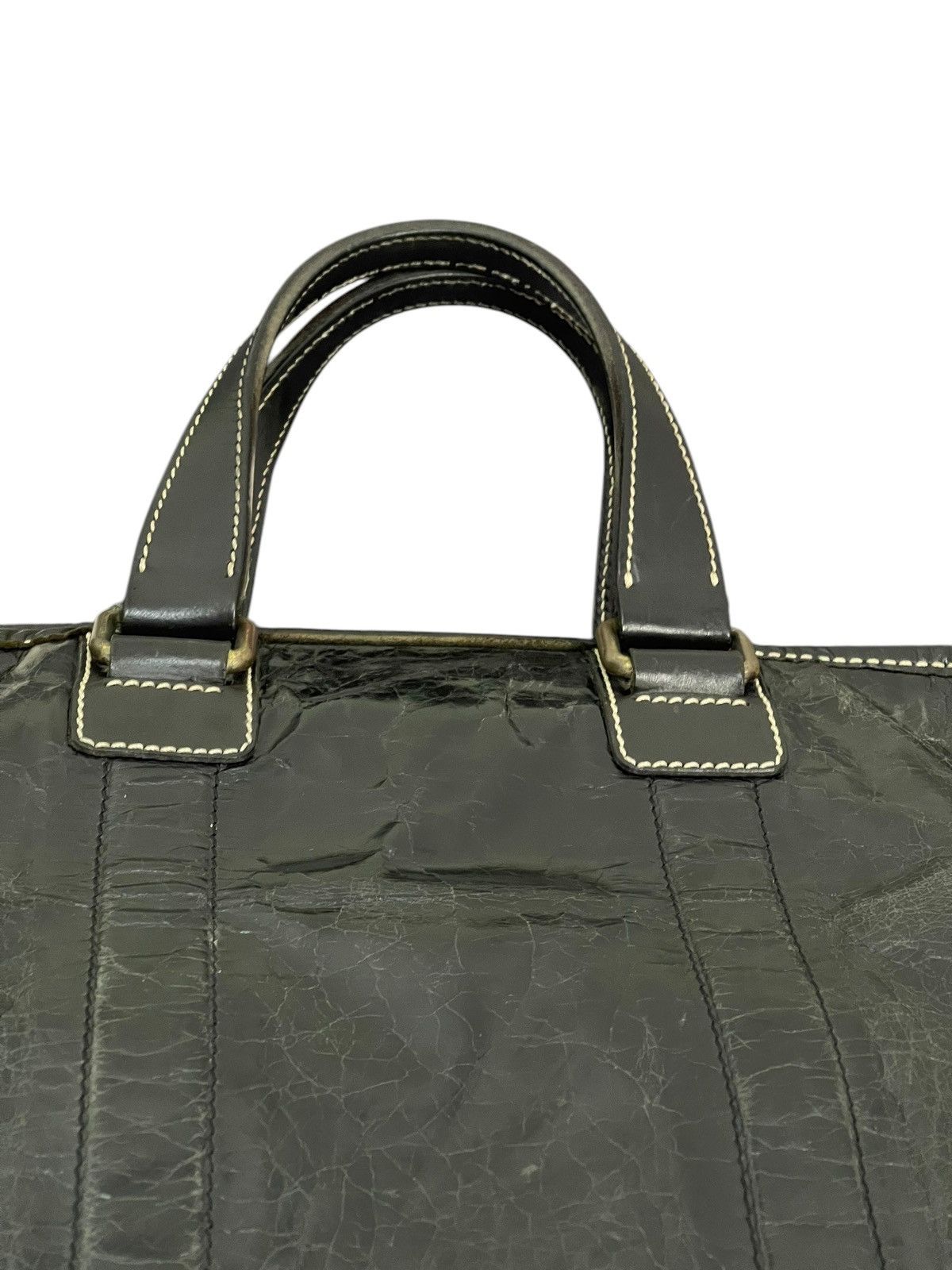 Genuine Leather Full Leather Patina F. Clio Italy Brief Bag 1🟩7 Size ONE SIZE - 8 Thumbnail