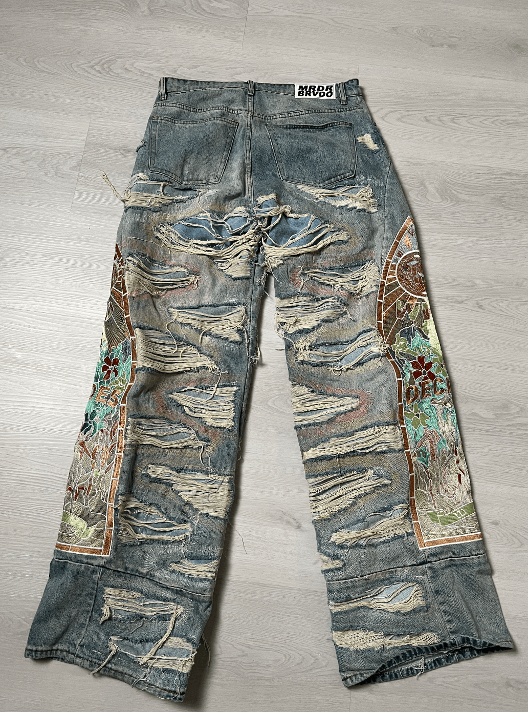 Who Decides War WHO DECIDES WAR Embroidery Multicolor Jeans Size US 34 / EU 50 - 2 Thumbnail