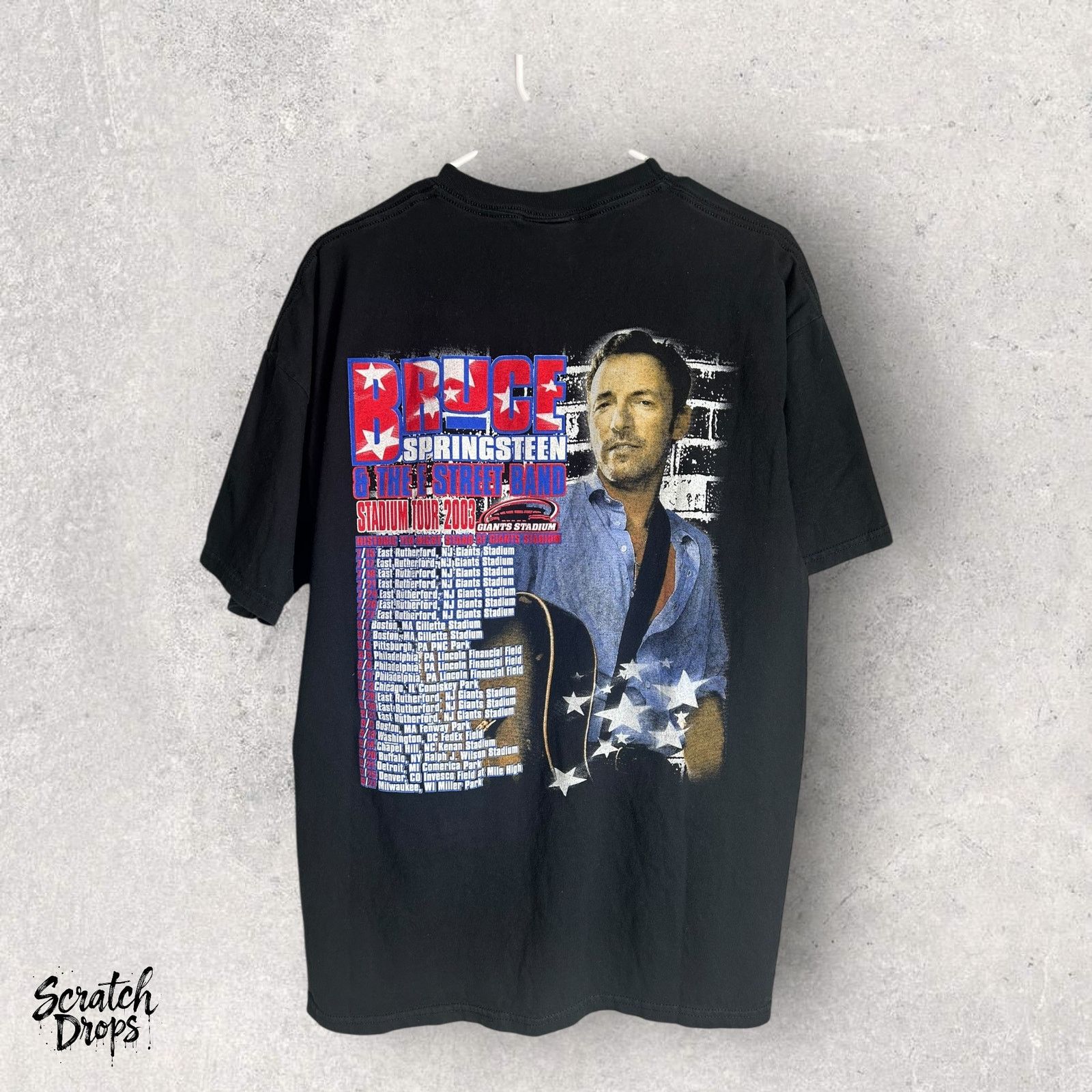 Other Discus T Shirt XL Vintage 2003 Bruce Springsteen Tour Black Size US XL / EU 56 / 4 - 2 Thumbnail
