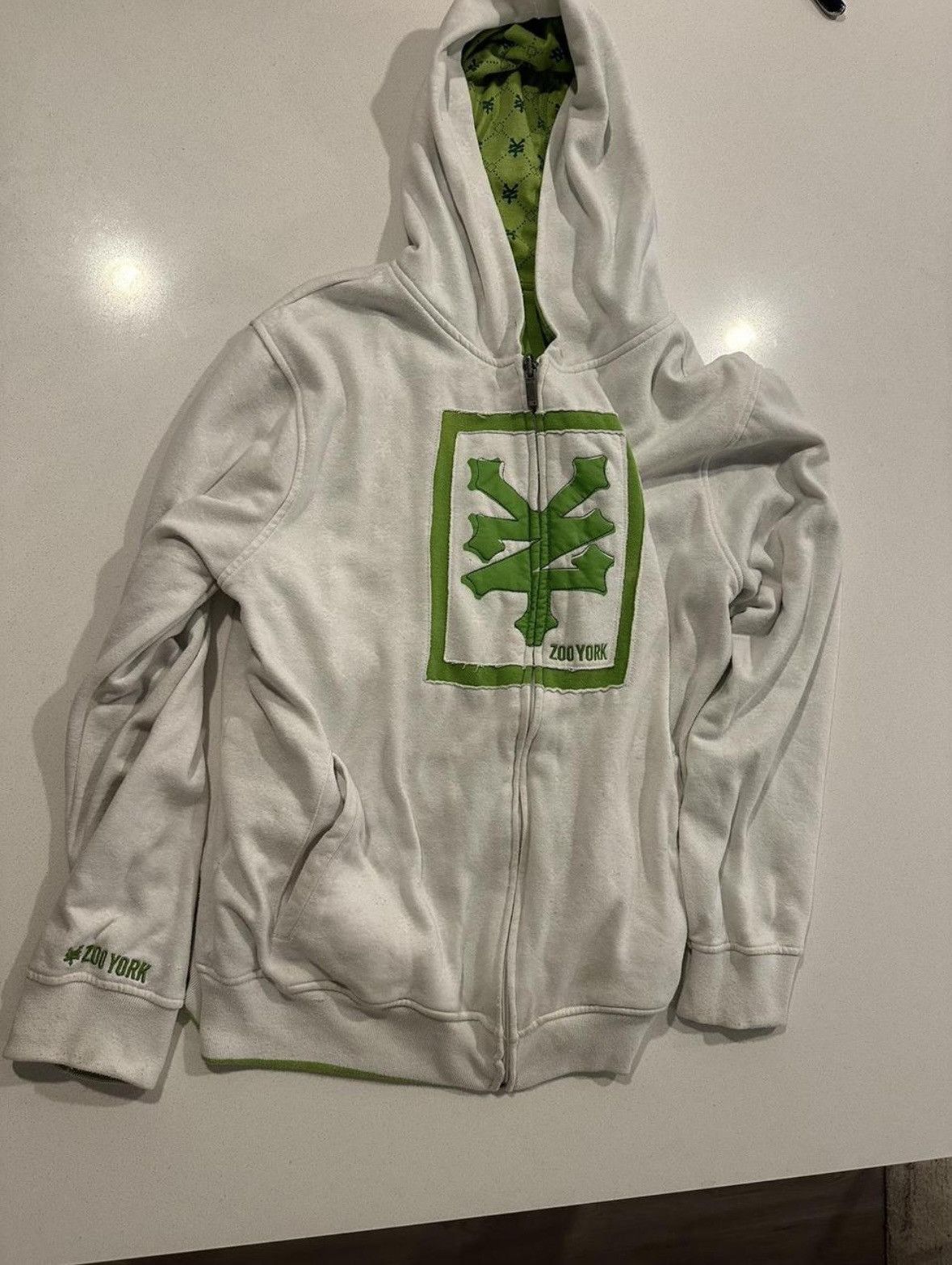 Zoo York Reversible zoo York green/white hoodie Size US L / EU 52-54 / 3 - 1 Thumbnail