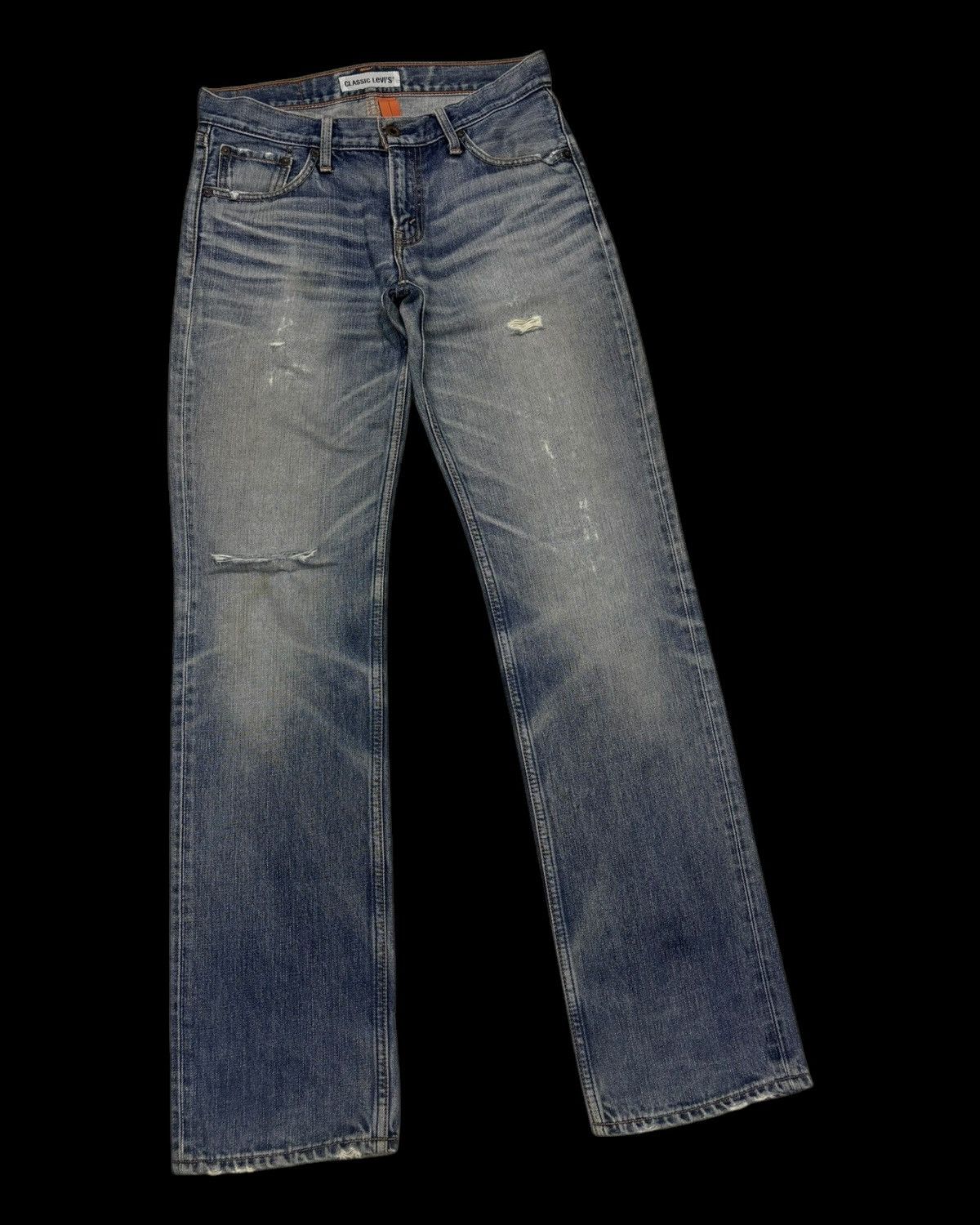 If Six Was Nine 💥RARE💥LEVIS 502 CLASSIC DISTRESSED DENIM JEANS Size US 31 - 3 Thumbnail