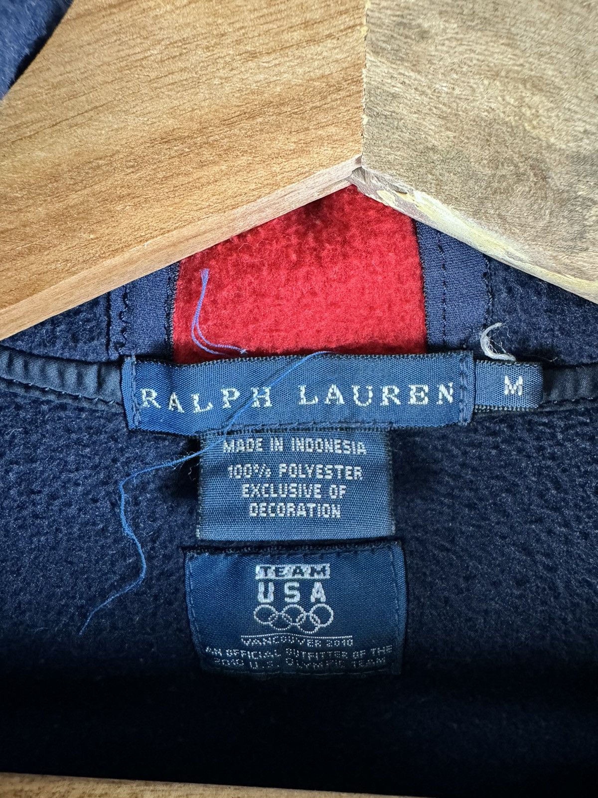 Polo Ralph Lauren Vintage Olympic 2010 Polo Ralph Lauren Women’s Zip Fleece Size M / US 6-8 / IT 42-44 - 4 Thumbnail