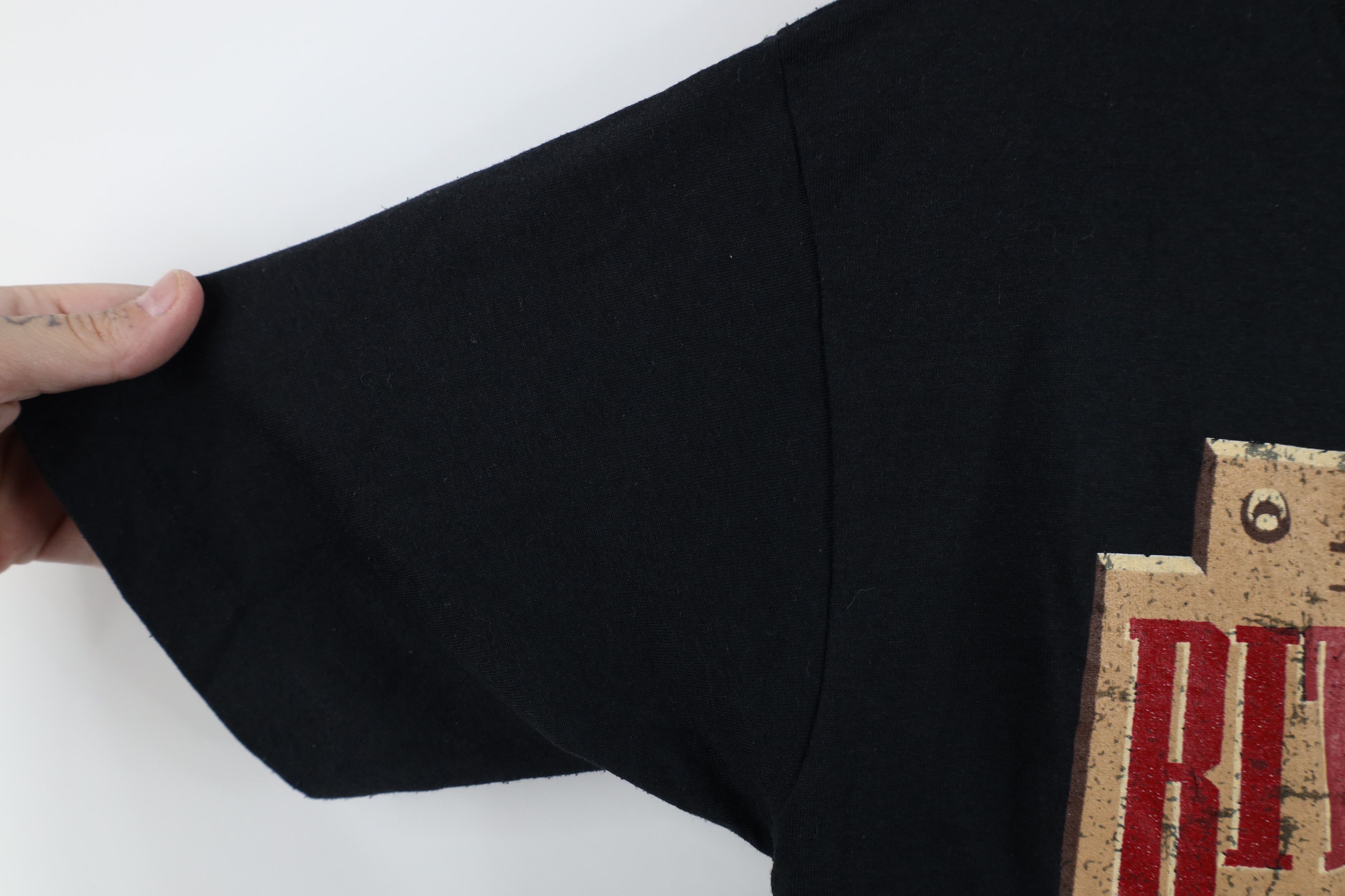 Vintage Vintage 90s Bitter Creek Western Cowboy T-Shirt Black USA Size US M / EU 48-50 / 2 - 11 Thumbnail