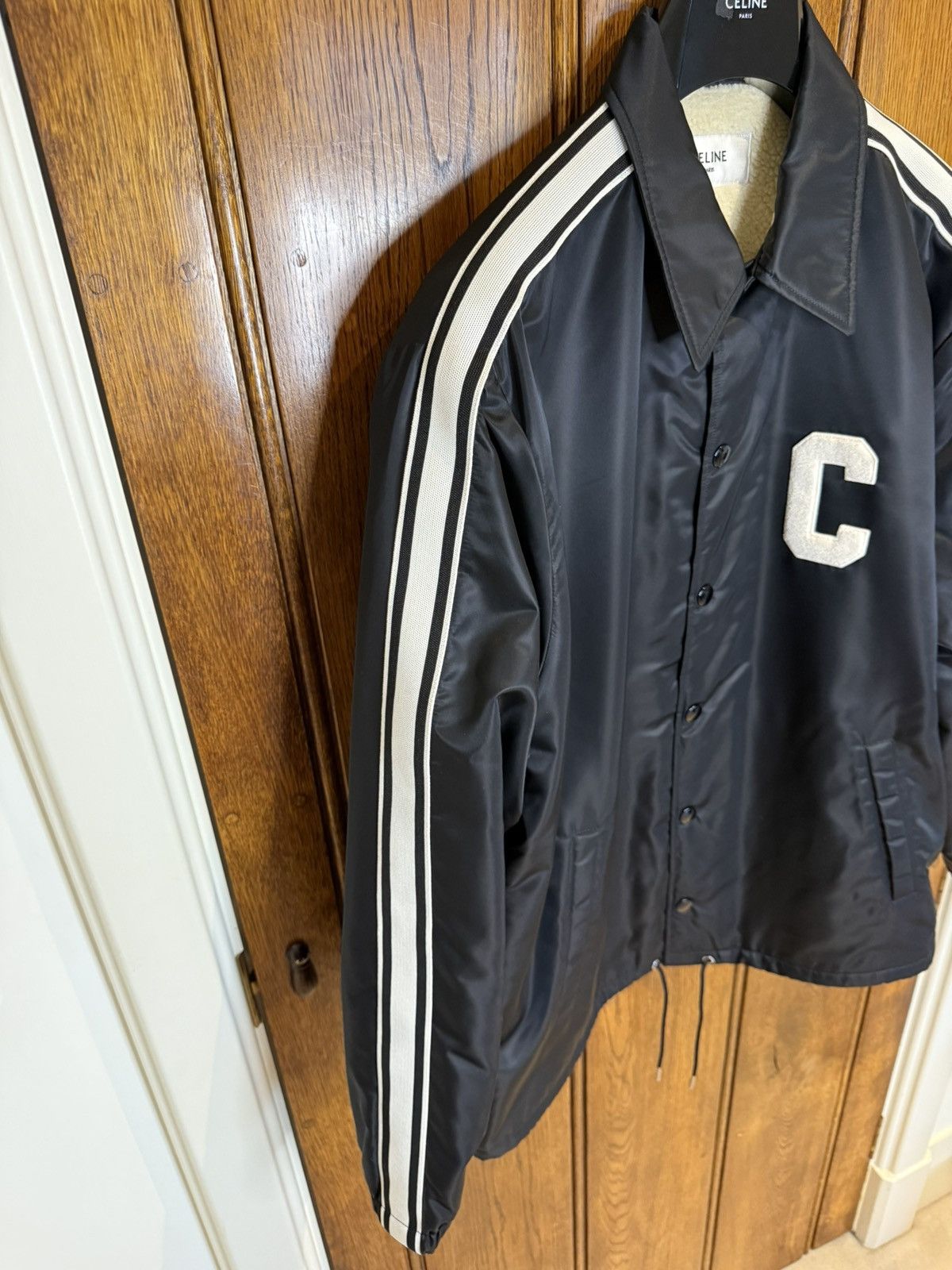 Celine $2.5k Celine coaches jacket C logo shearling lined jacket 50 Size US L / EU 52-54 / 3 - 12 Thumbnail